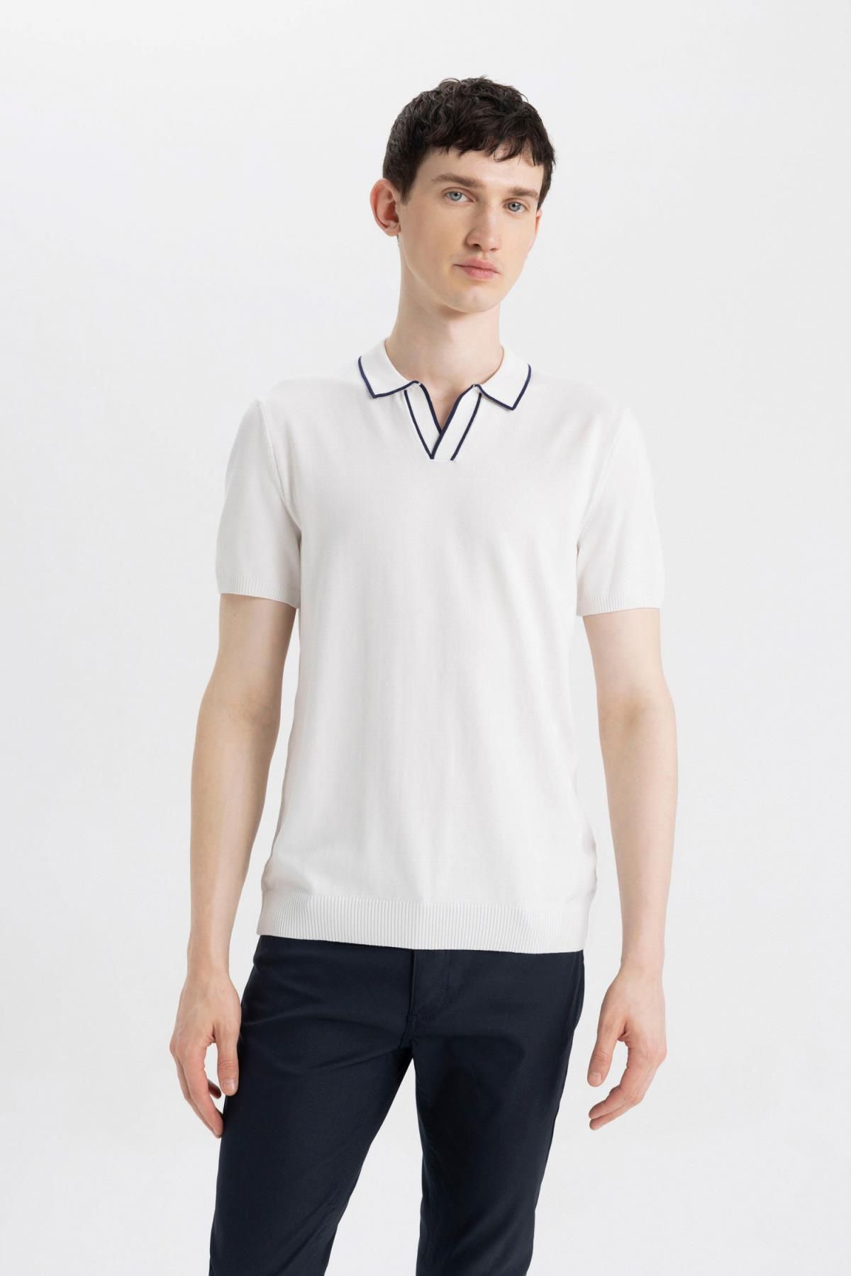 Defacto Modern Fit Kısa Kollu Polo Tişört C4984ax24sm