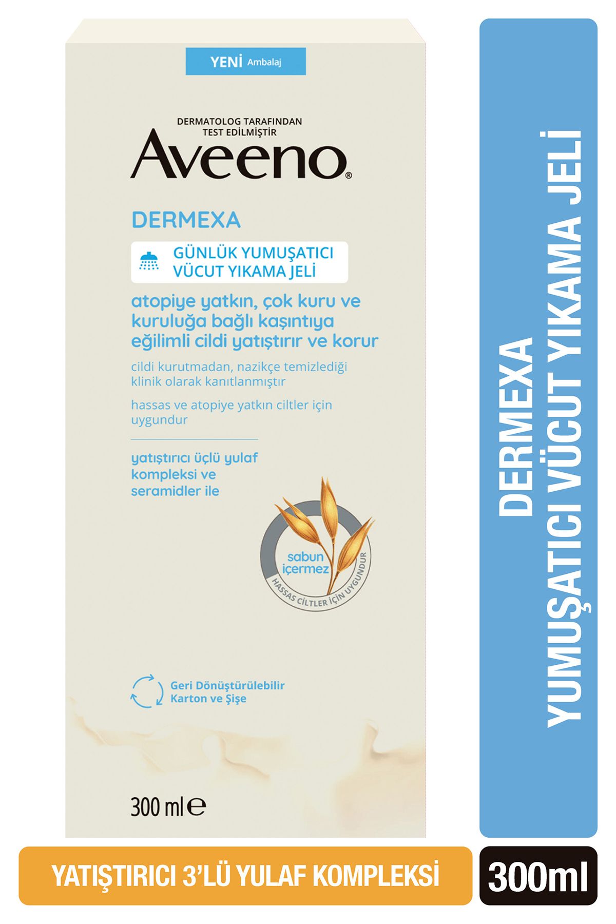 AVEENO Dermexa Atopiye Yatkın Ciltler Için Yumuşatıcı Vücut Şampuanı 300 ml