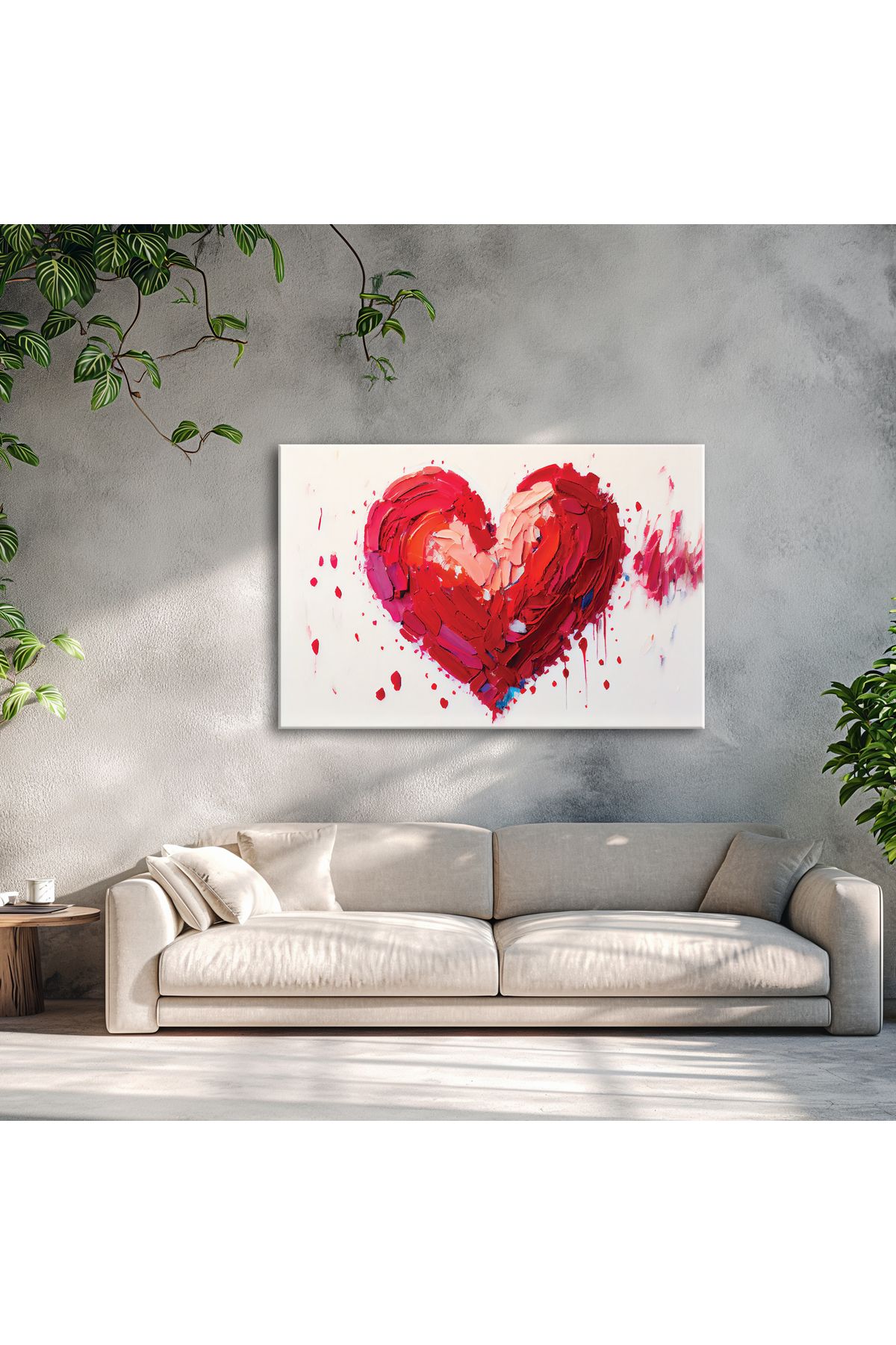 Miosolo Yağlı Boya Kırmızı Kalp - Red Heart Oil Paint