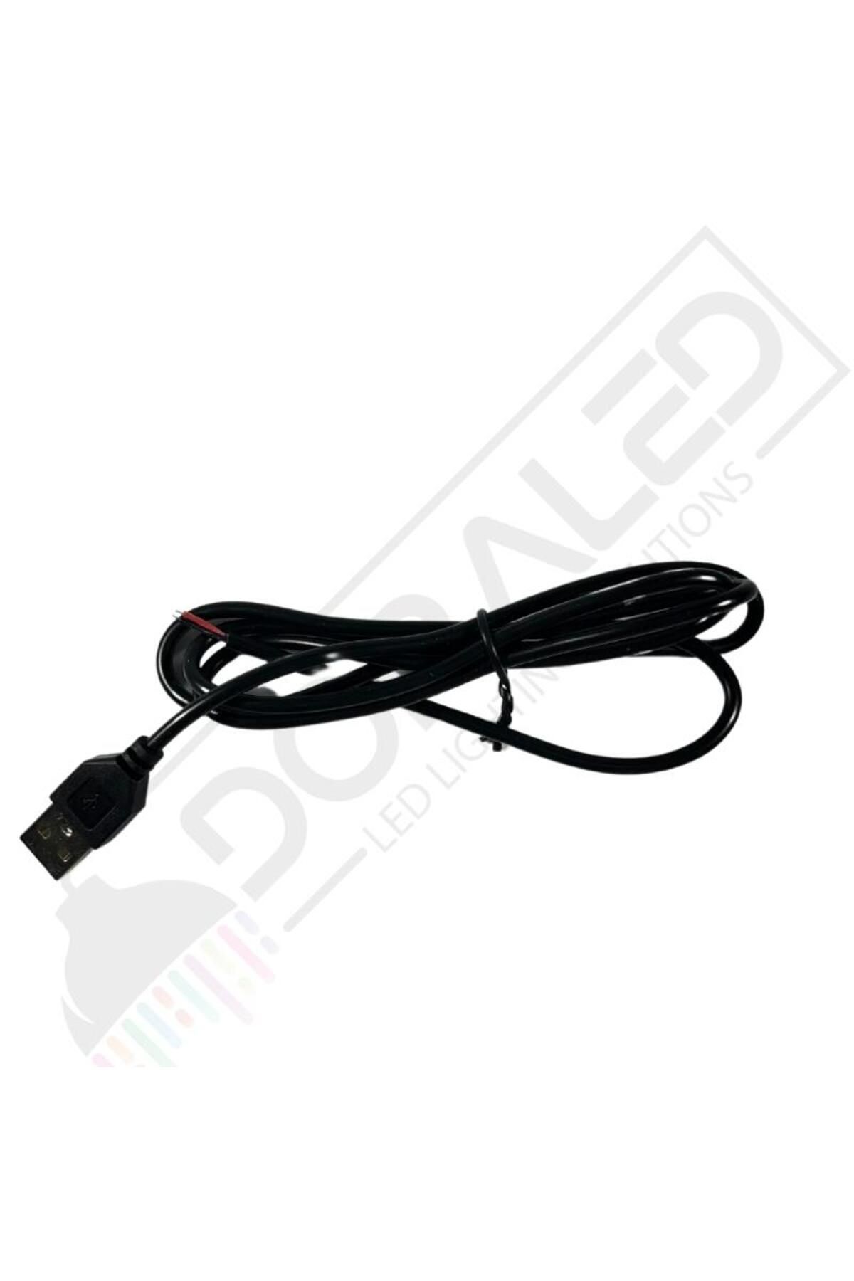DORA LED 100 cm USB Erkek Kablo 2 Amper Ucu Açık USB Kablo