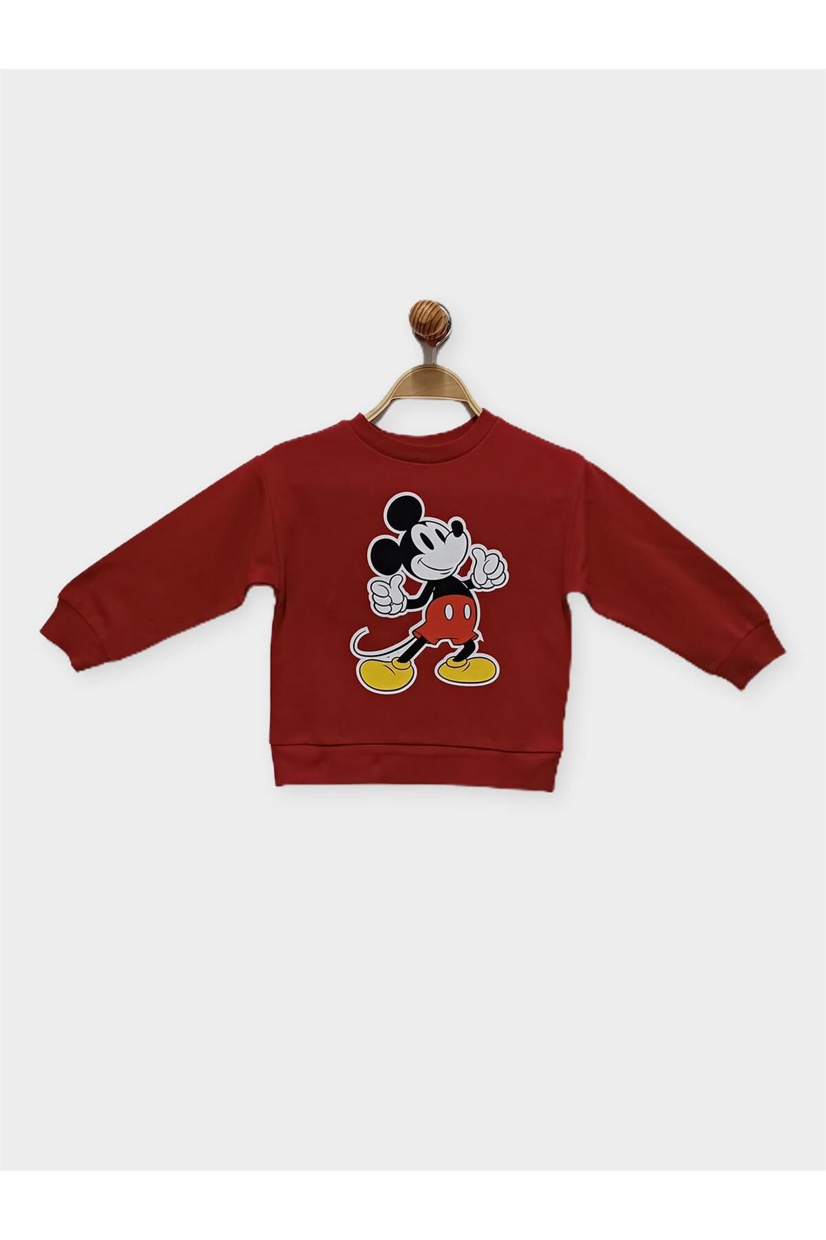 Mickey Mouse Lisanslı Erkek Çocuk Sweatshırt 22042