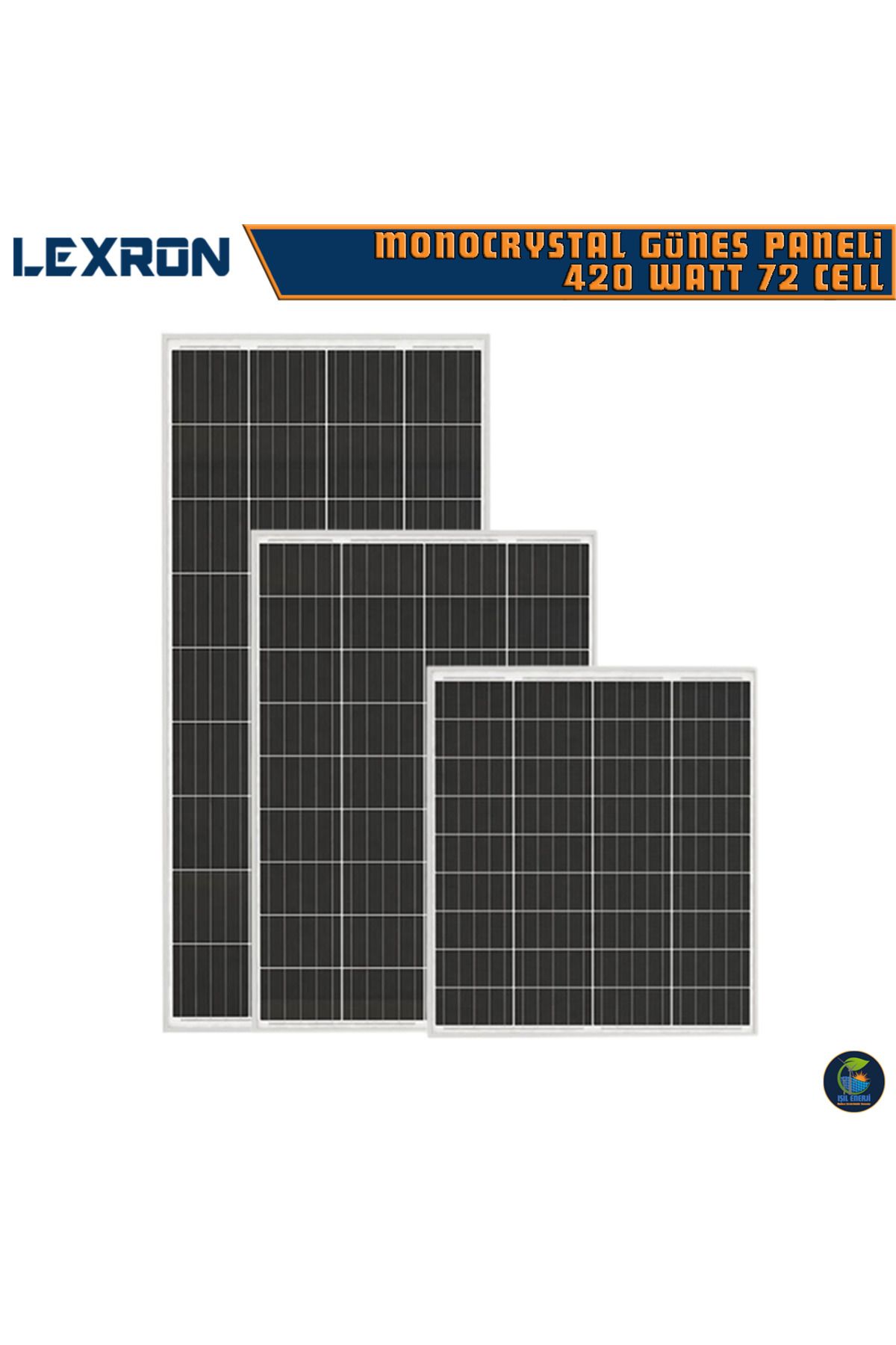Lexron 410 Watt Monokristal Güneş Paneli