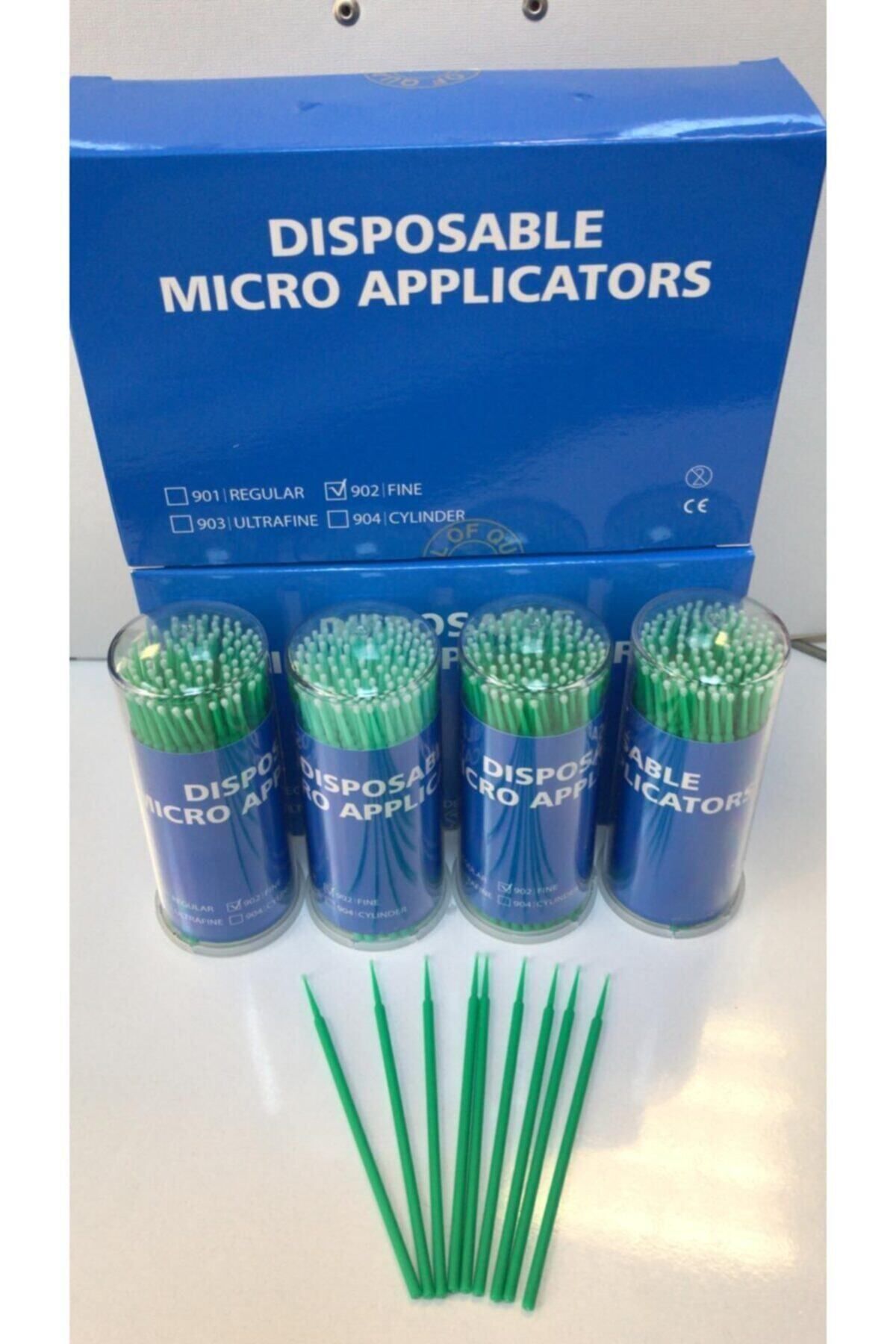 Elea Lash Lifting Microbrush Çubukları Yeşil 1*100'lü Kutu