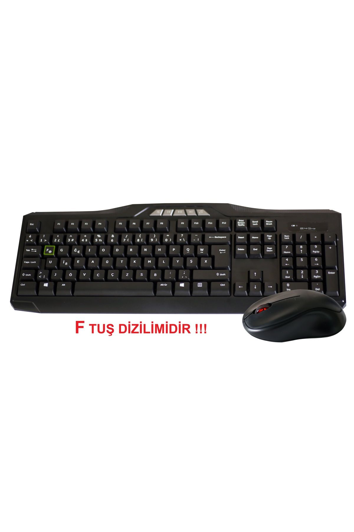 ELBA Ec-266 F Usb Siyah Kablosuz Klavye Mouse Set