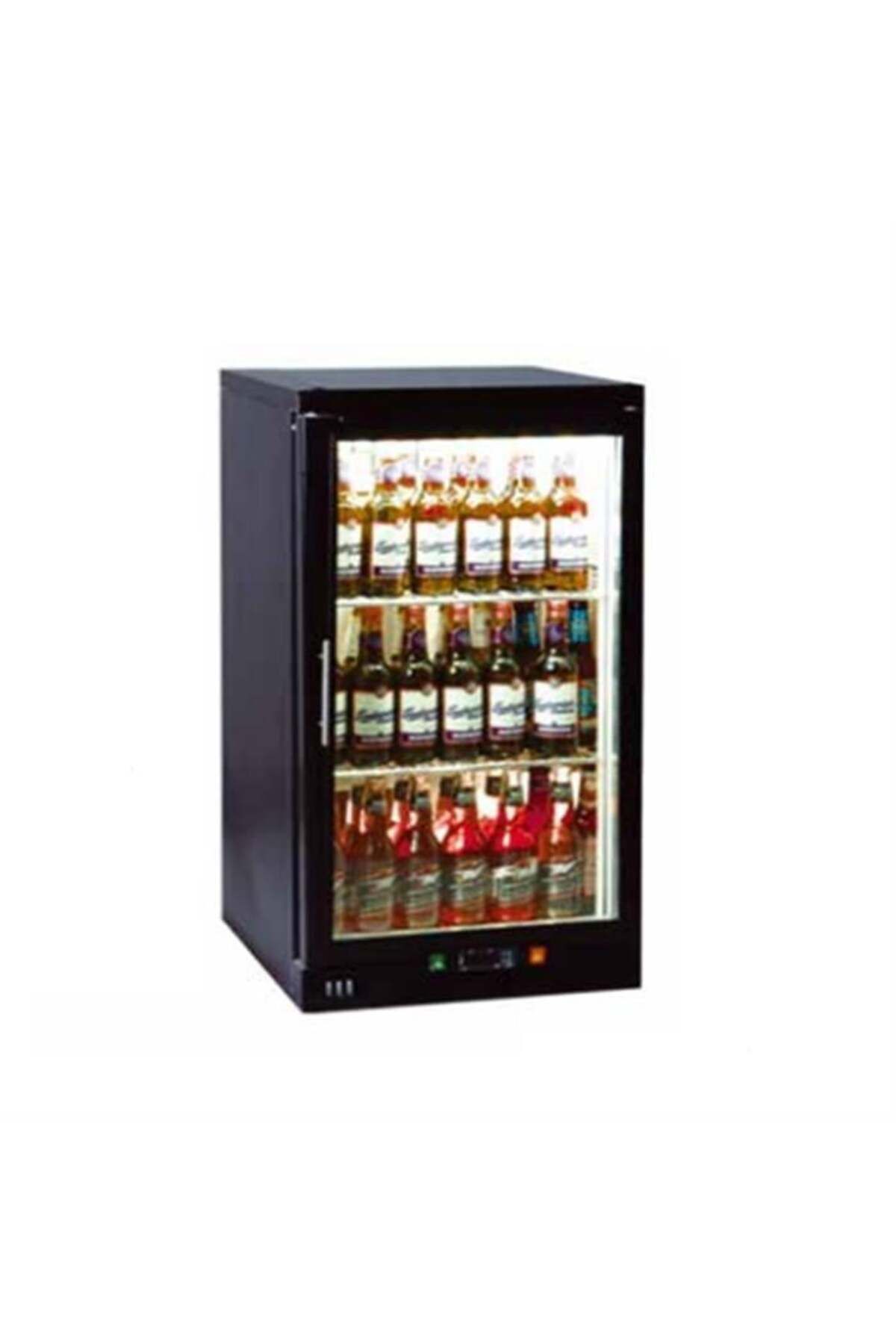 Csa İnox Csa Inox Karacasan Endüstriyel Tek Kapılı Set Üstü Bar Arkası Mini Şişe Soğutucu Buzdolabı (110 Litr