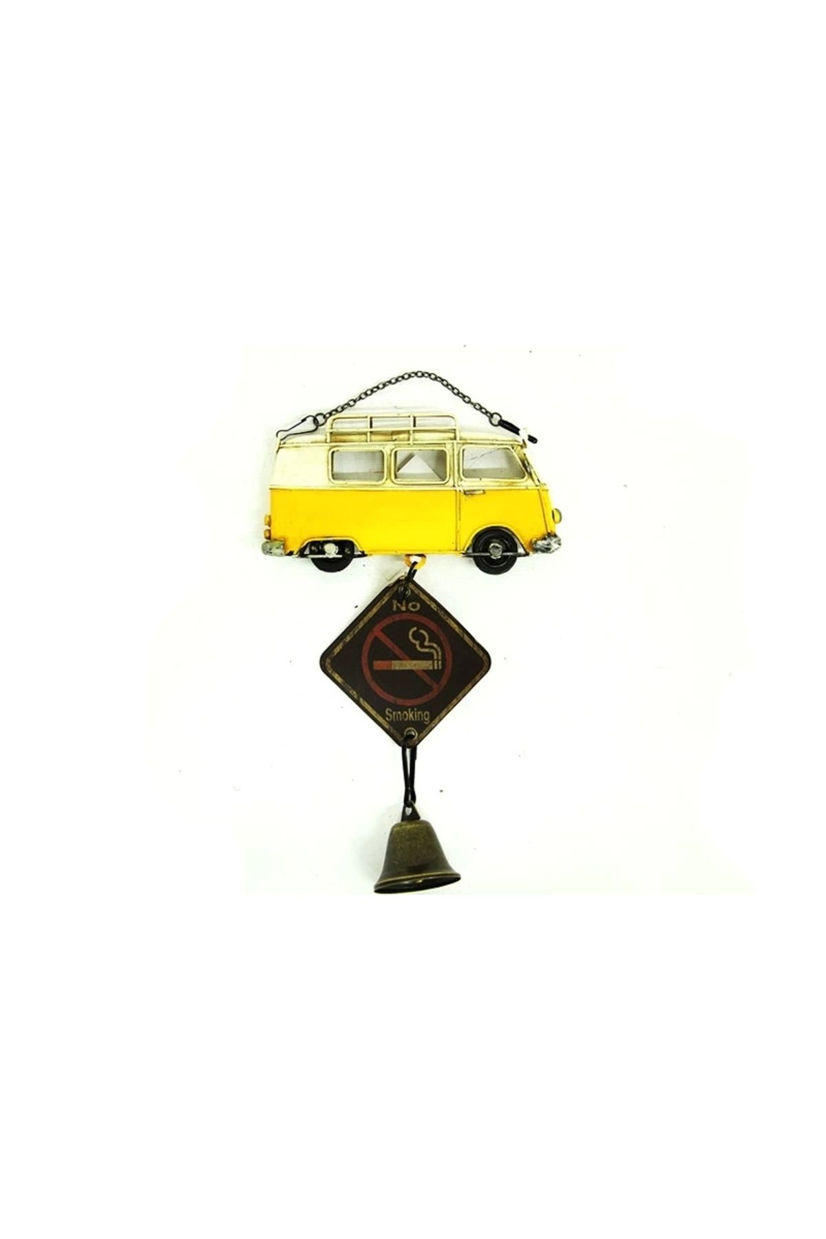 Genel Markalar Vintage Tasarım Dekoratif Metal Minibüs Lütfen Sessiz Olunuz
