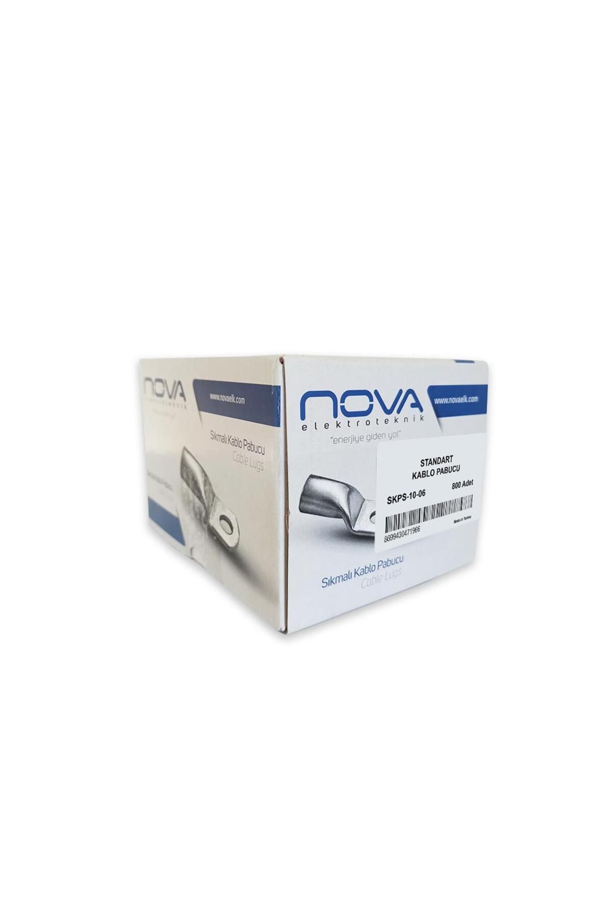 Nova 10mm (M6) Standart Kablo Pabucu ( 25 Adet )