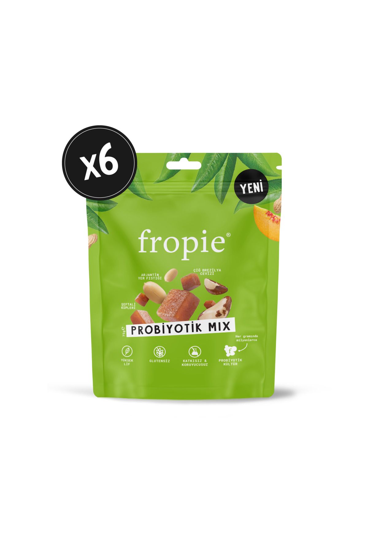 FROPİE Karışık Kuruyemiş - Probiyotik Mix 75 Gr X 6 Adet