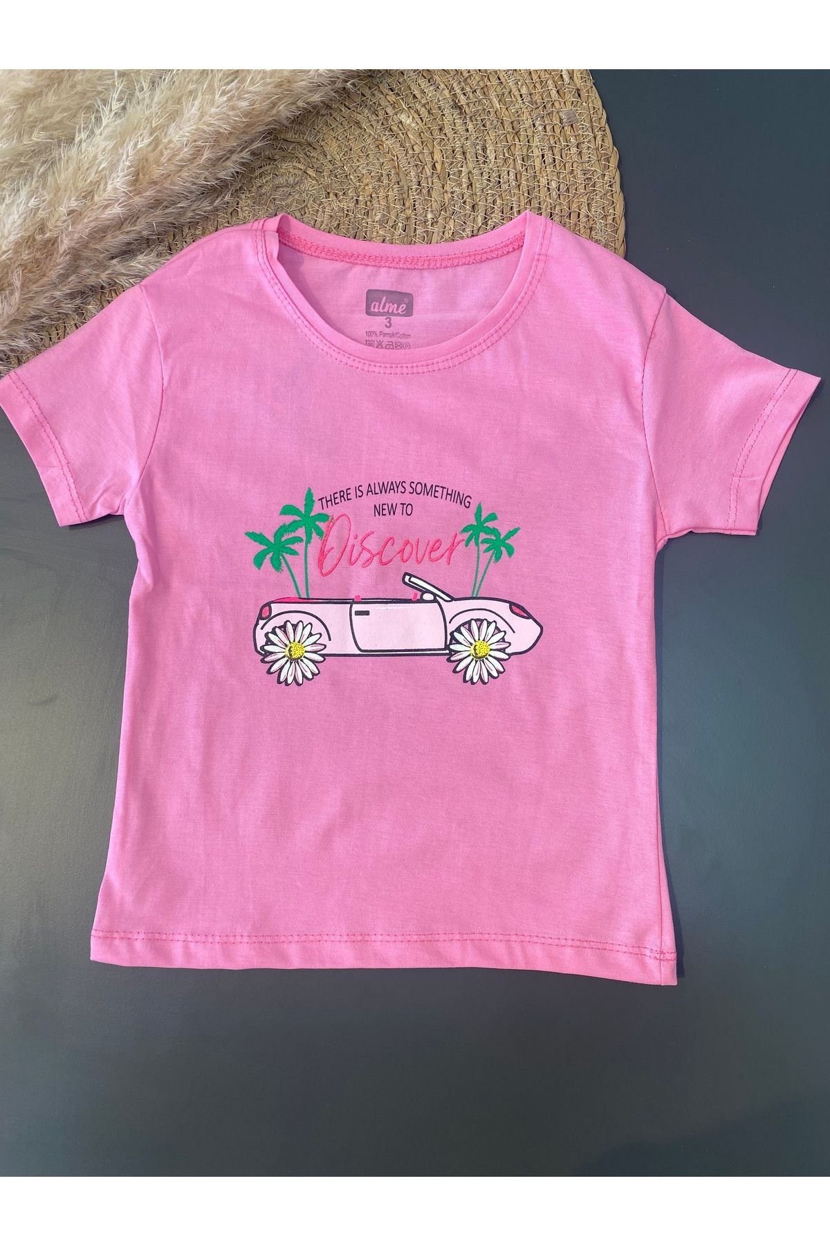 Alme Baskılı Kız Çocuk T-Shirt