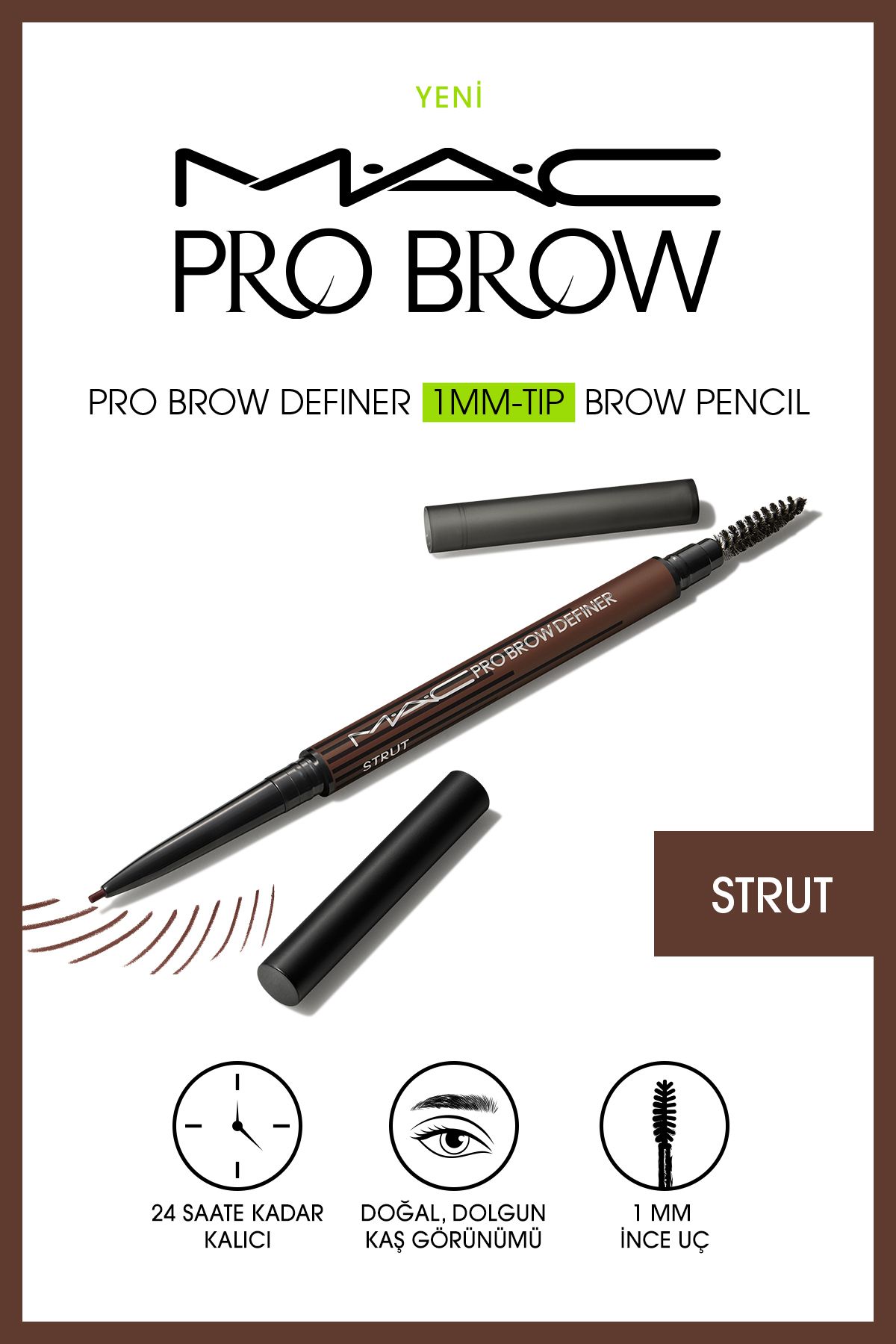 Mac M·a·c Pro Brow Definer 1mm Uçlu Kaş Kalemi - Strut 0.3 G