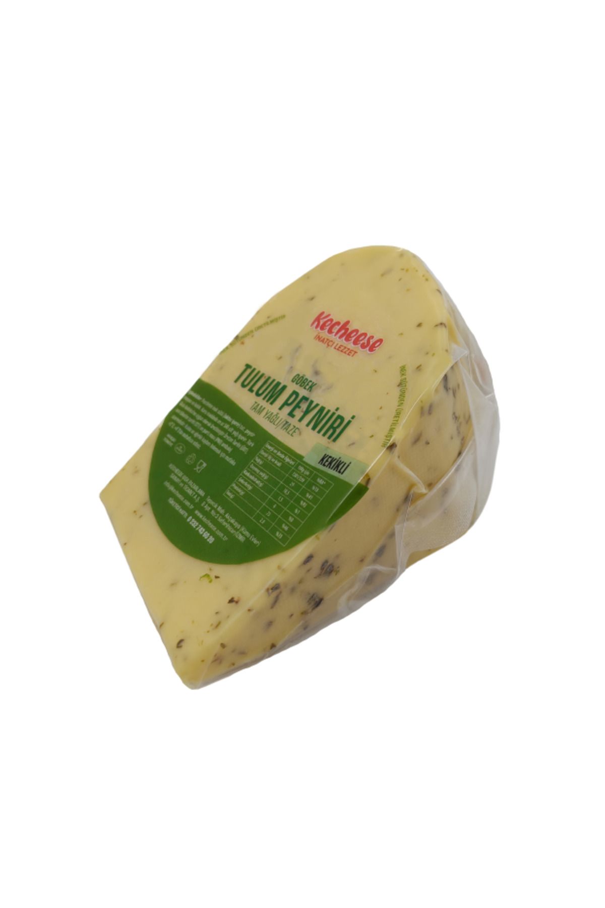 KECHEESE Tam Yağlı Kekikli Göbek Tulum Peyniri 500 gr