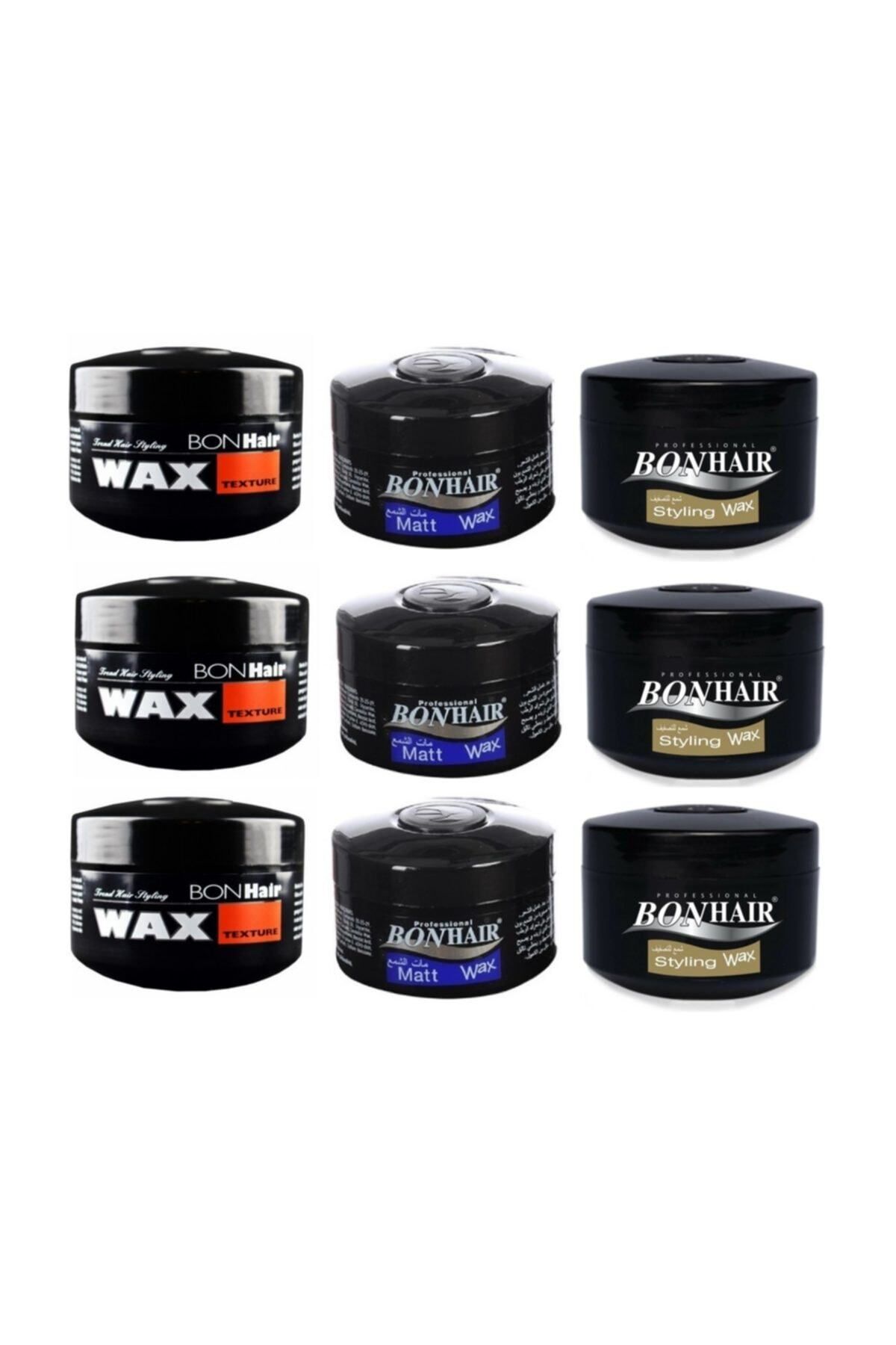 Bonhair Matt Wax 140 ml 3 Adet Wax Texture 140 ml 3 Adet Styling Wax 140 ml 3 Adet