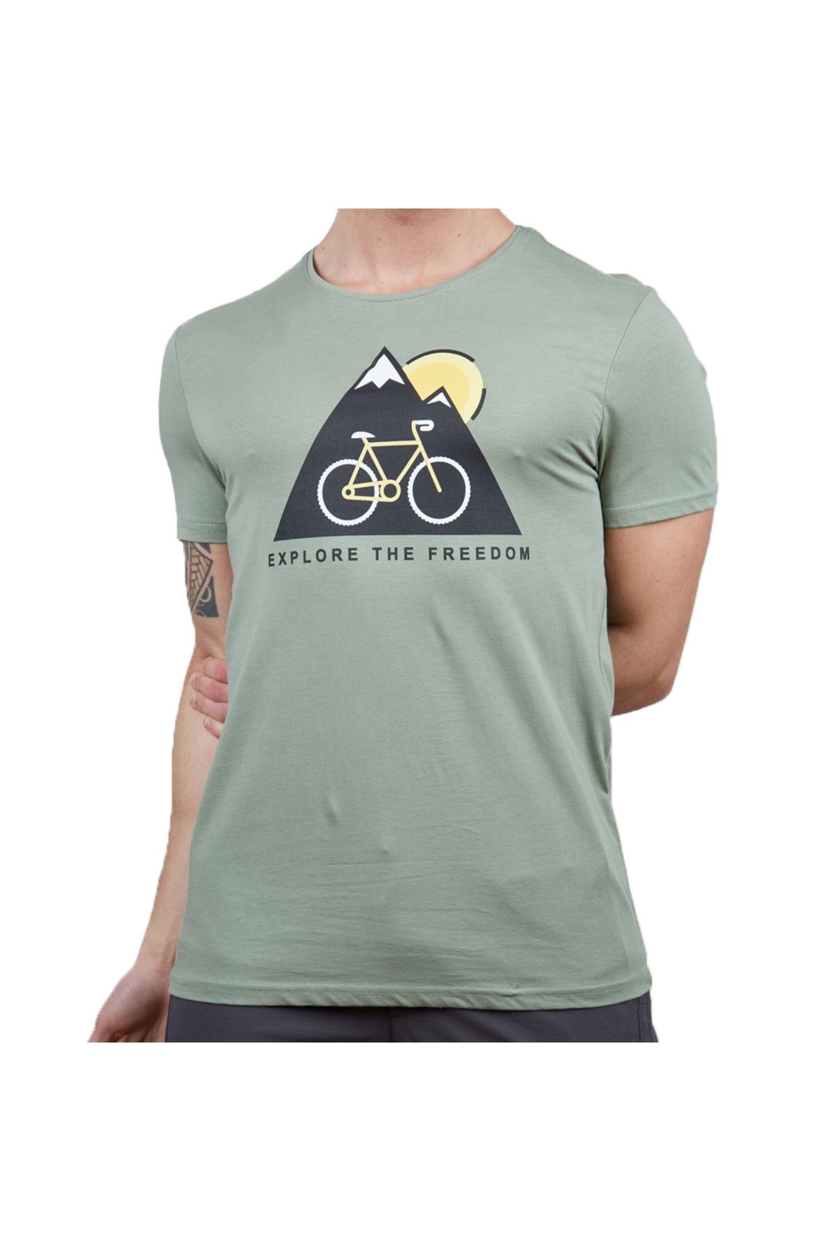 Genel Markalar Outdoor 600608 Alpinist Tarius Erkek T-shirt Elma Yeşili S
