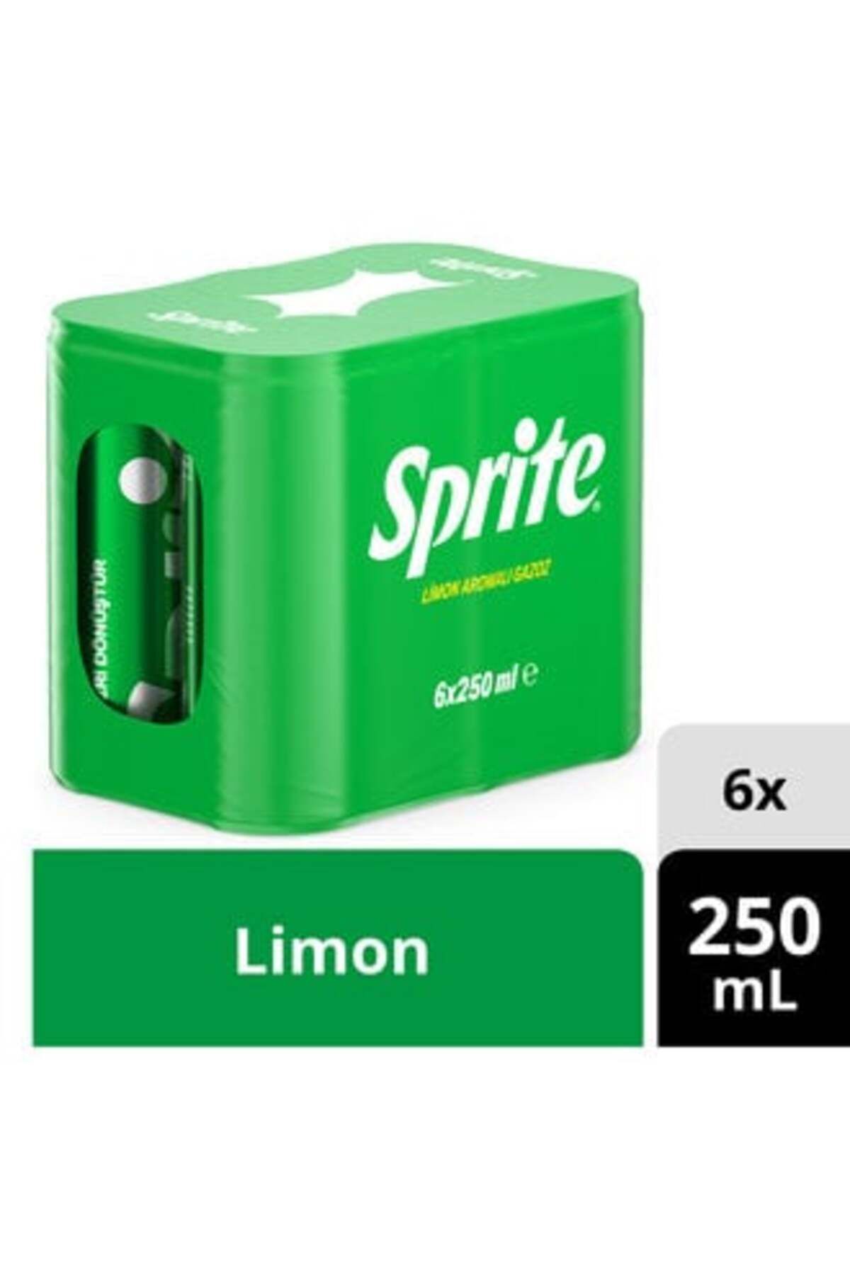 Sprite Limon Aromalı Gazoz Kutu 6X250 Ml ( 1 ADET )