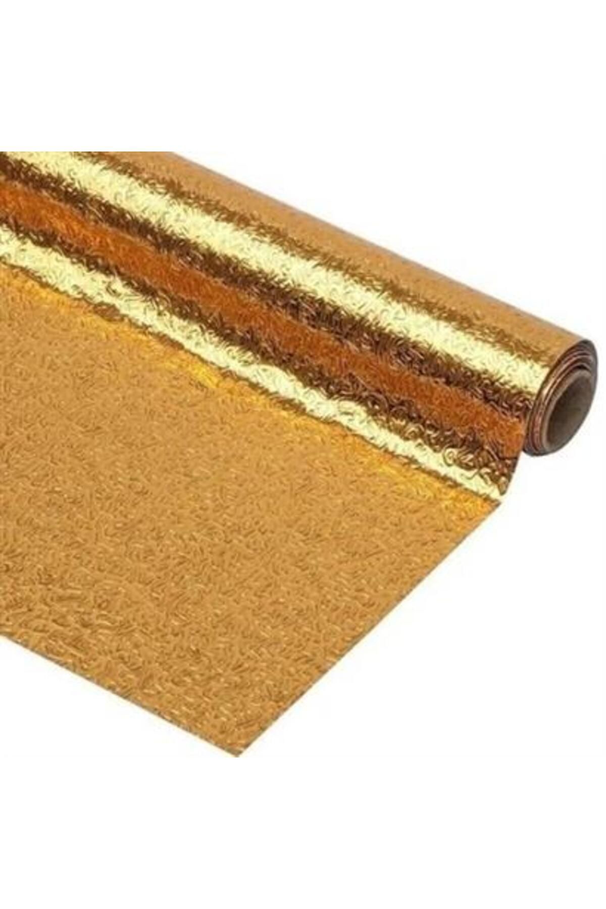 Genel Markalar BUFFER® 10 Metre Kendinden Yapışkanlı Silinebilir Mutfak Tezgah Üstü Sticker Folyo Gold Renk