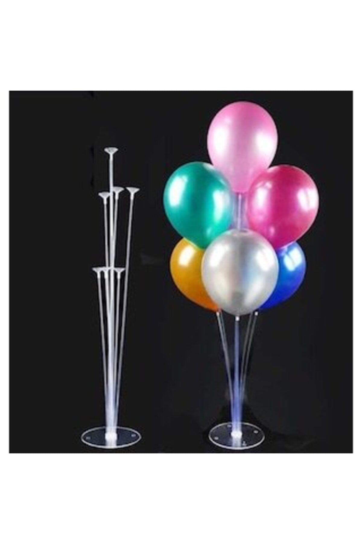 BalonEvi Balon Süsleme Standı 7 Çubuklu Set Set Içi Miktarı : 7 Adet Çubuk