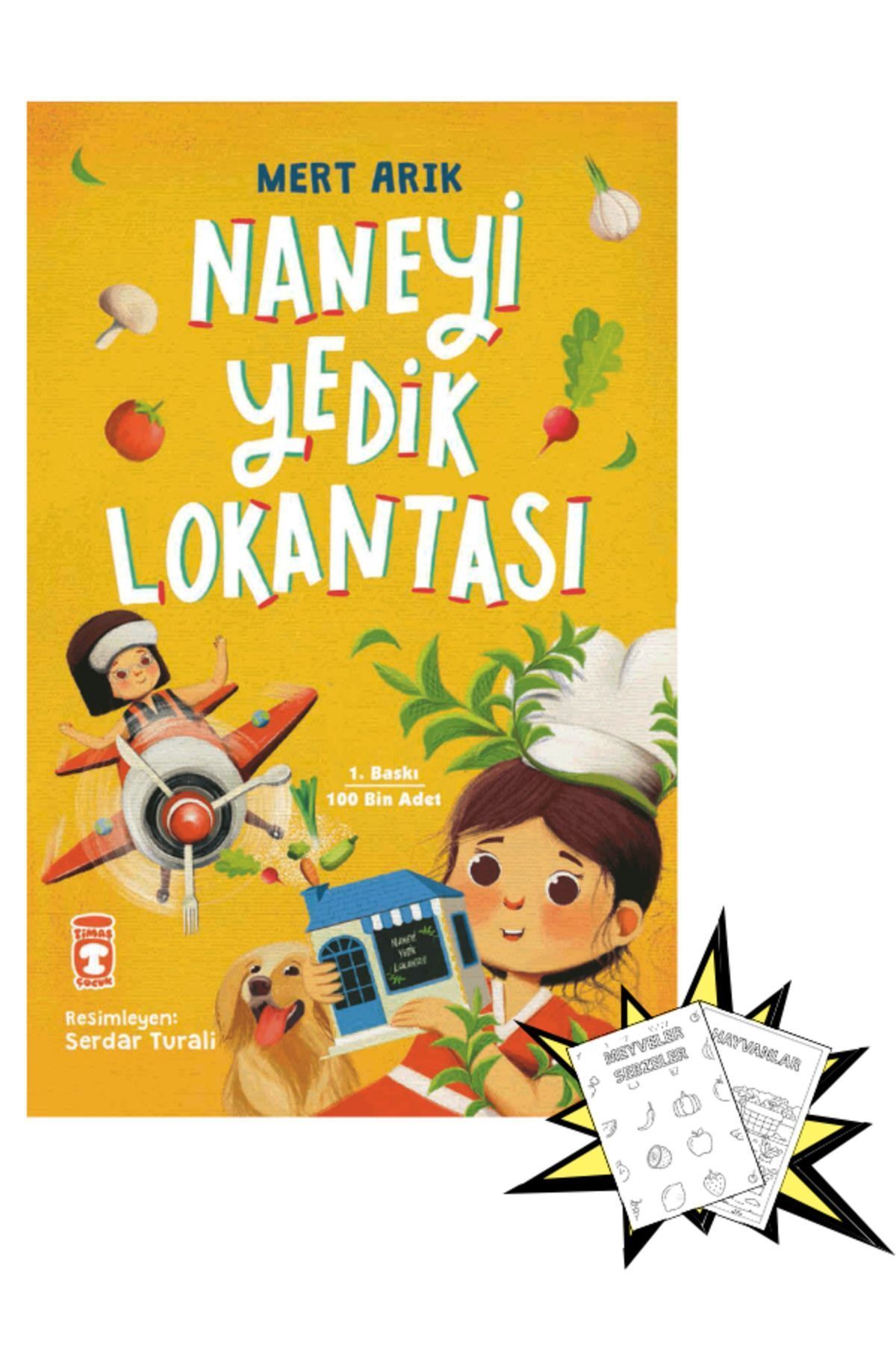 Timaş Yayınları Boyamalı Naneyi Yedik Lokantası 1. 2. 3. 4. Sınıf İlkokul Okuma Kitabı