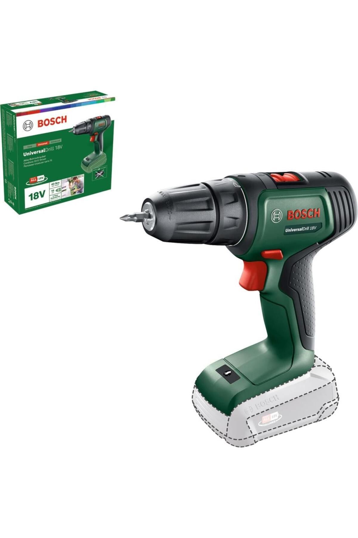Bosch Universaldrill 18 Solo Akülü Vidalama