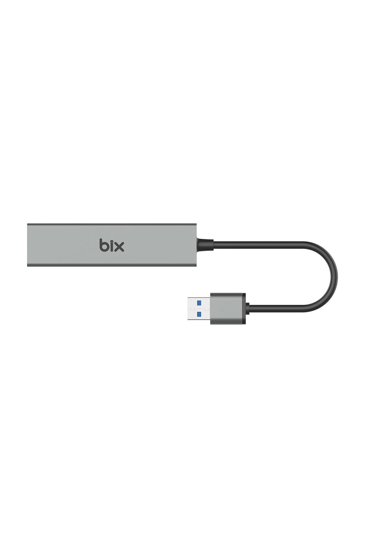 Bix Usb 3.0 Gigabit Ethernet 3 Portlu Çoklayıcı Hub