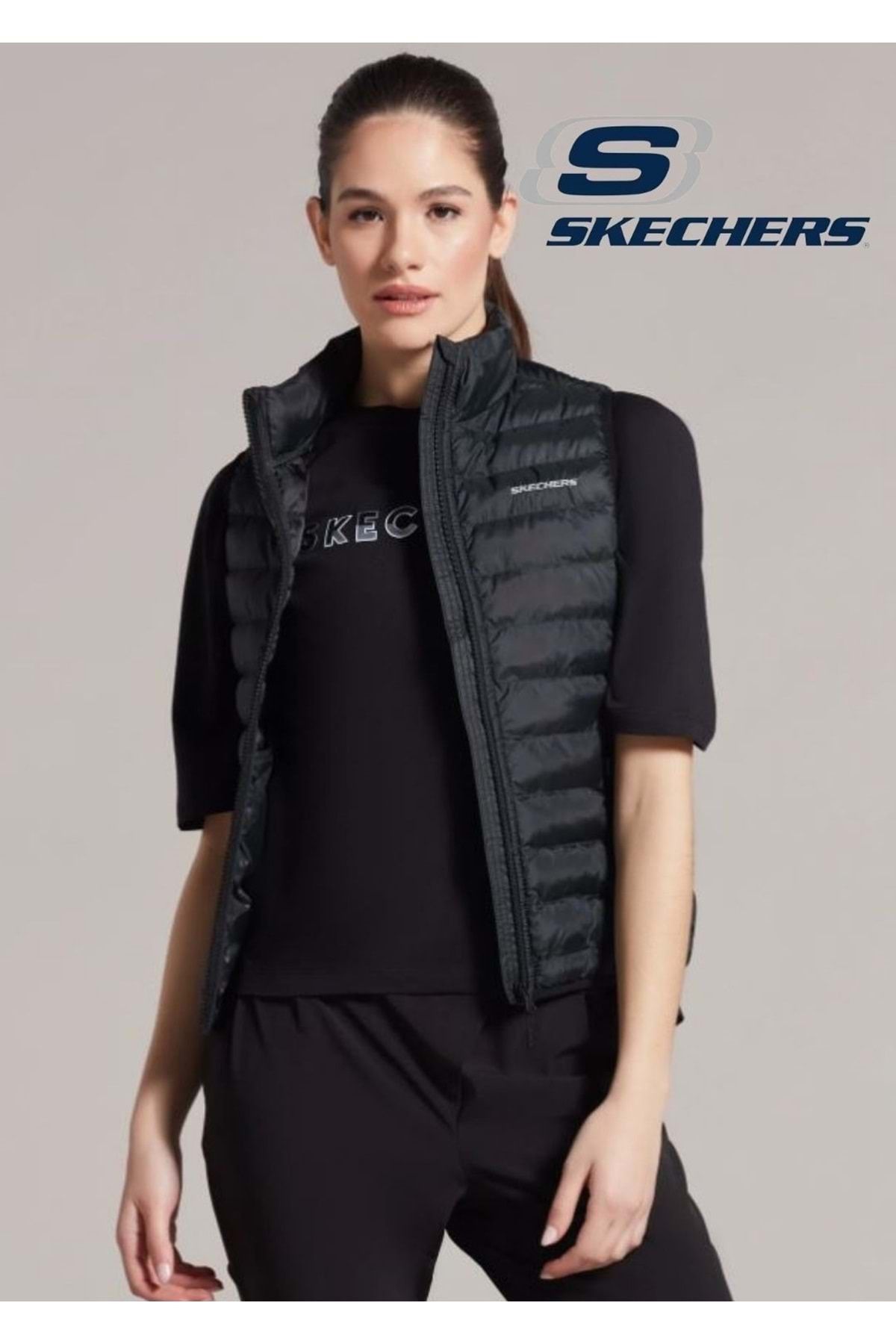 Skechers W Essential Vest S212262-001 Kadın Yelek Siyah