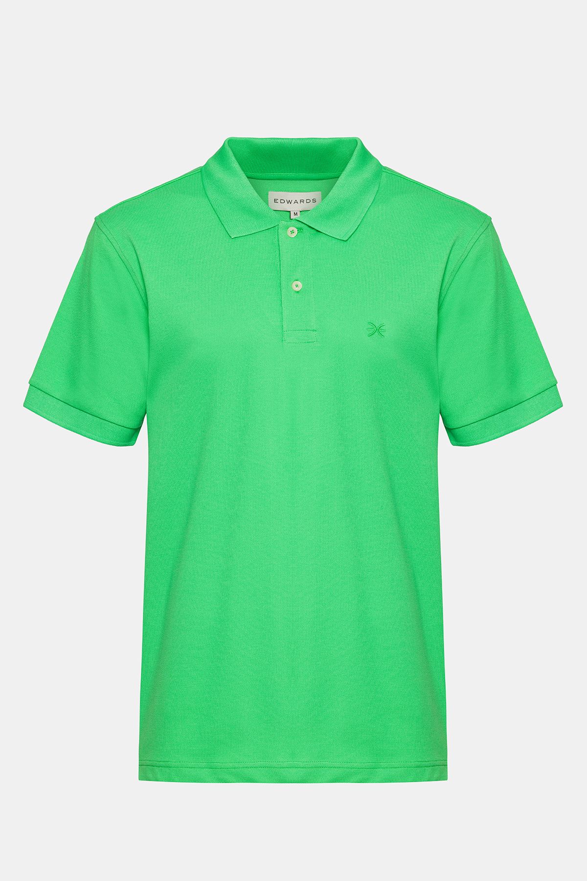 Edwards Erkek Yeşil Kısa Kollu Polo Yaka T-Shirt