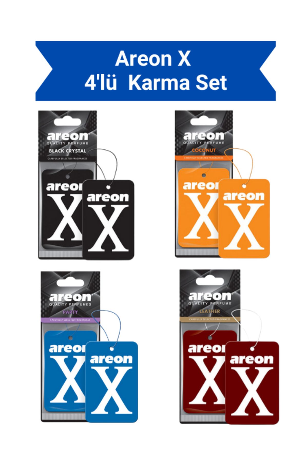 Areon X Süper Karma 4'lü Set Kalite Araç Kokuları