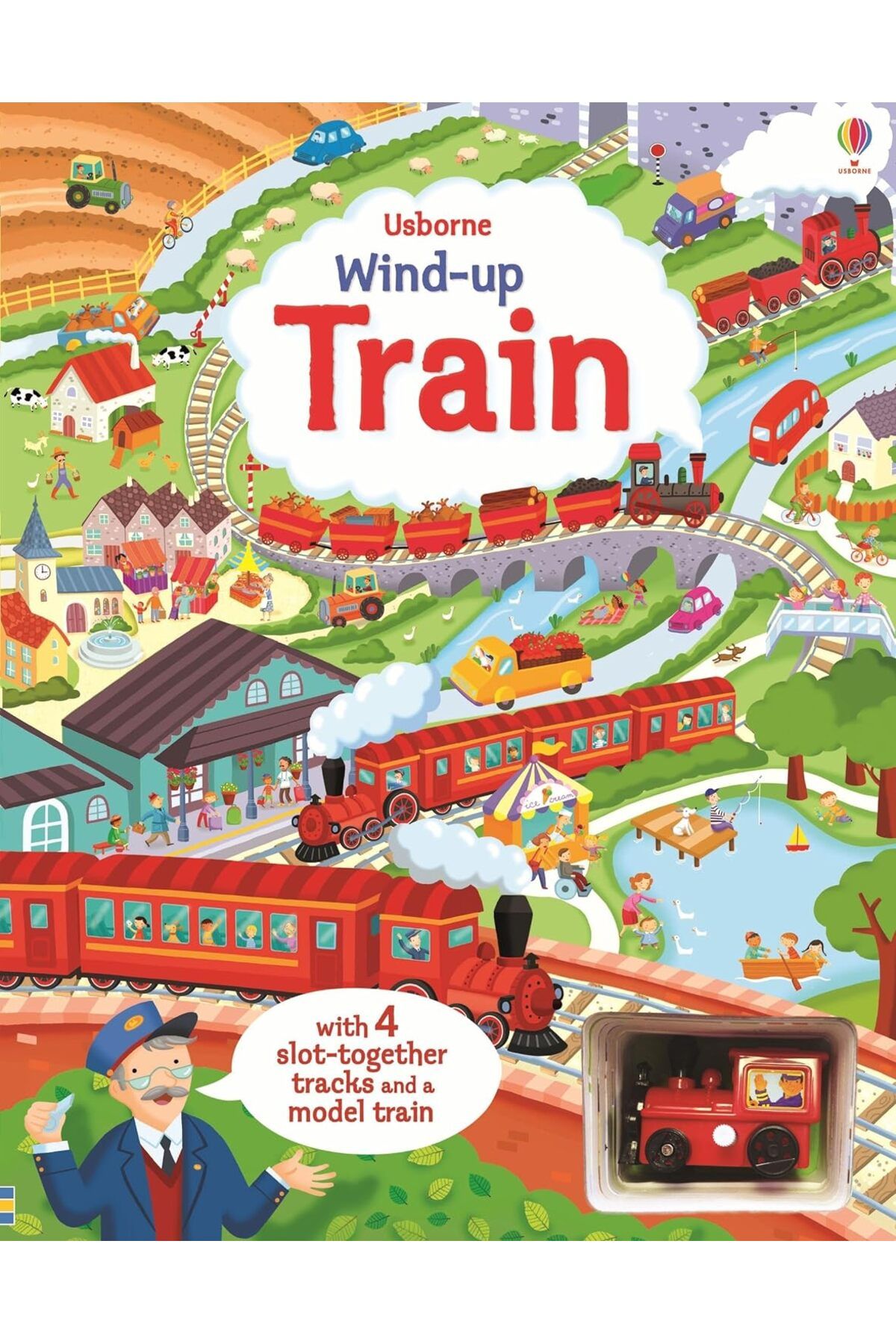 Usborne Wind-up Train Book (HAREKETLİ KİTAP)