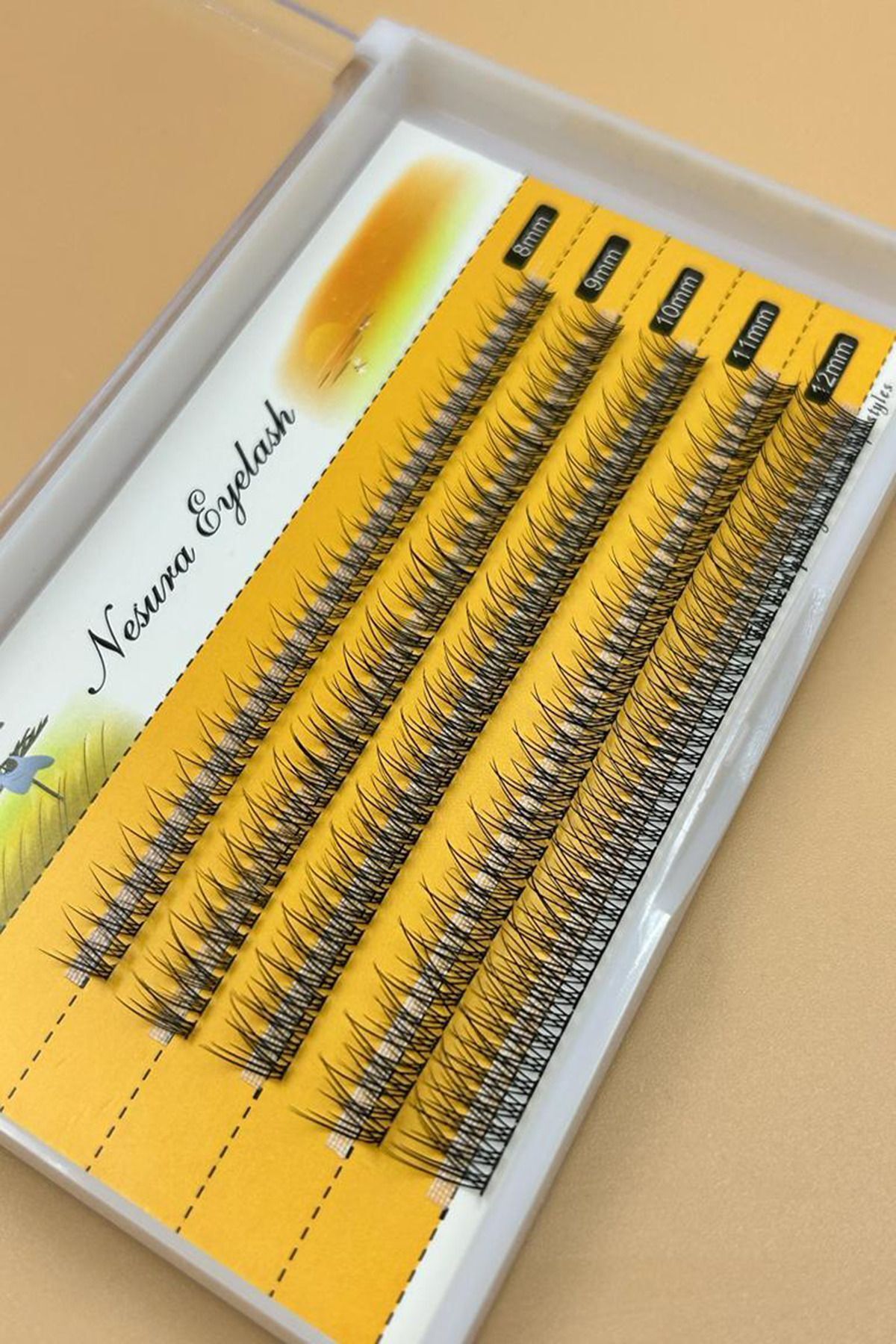 NESURA EYELASH Mix Kutu 10D Hacimli Demet Tekli Kirpik - Tekli Takma Kirpik - 4724