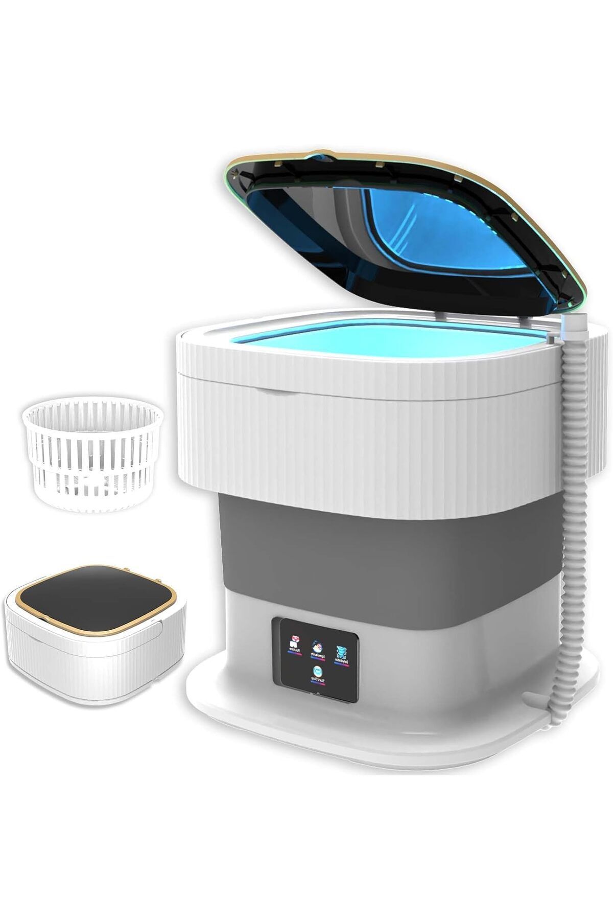 SuLiao Portatif Mini Yıkama ve Kurutma Makinesi - 10L Yıkama Kapasiteli Taşınabilir Çamaşır Makinesi