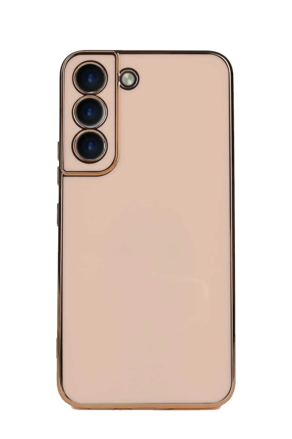 VAN LEEUWEN Samsung Galaxy S22 Uyumlu Kapak Kamera Korumalı Lazer Kenarları Renkli Lüx Silikon KılıfVan LEEUWEN