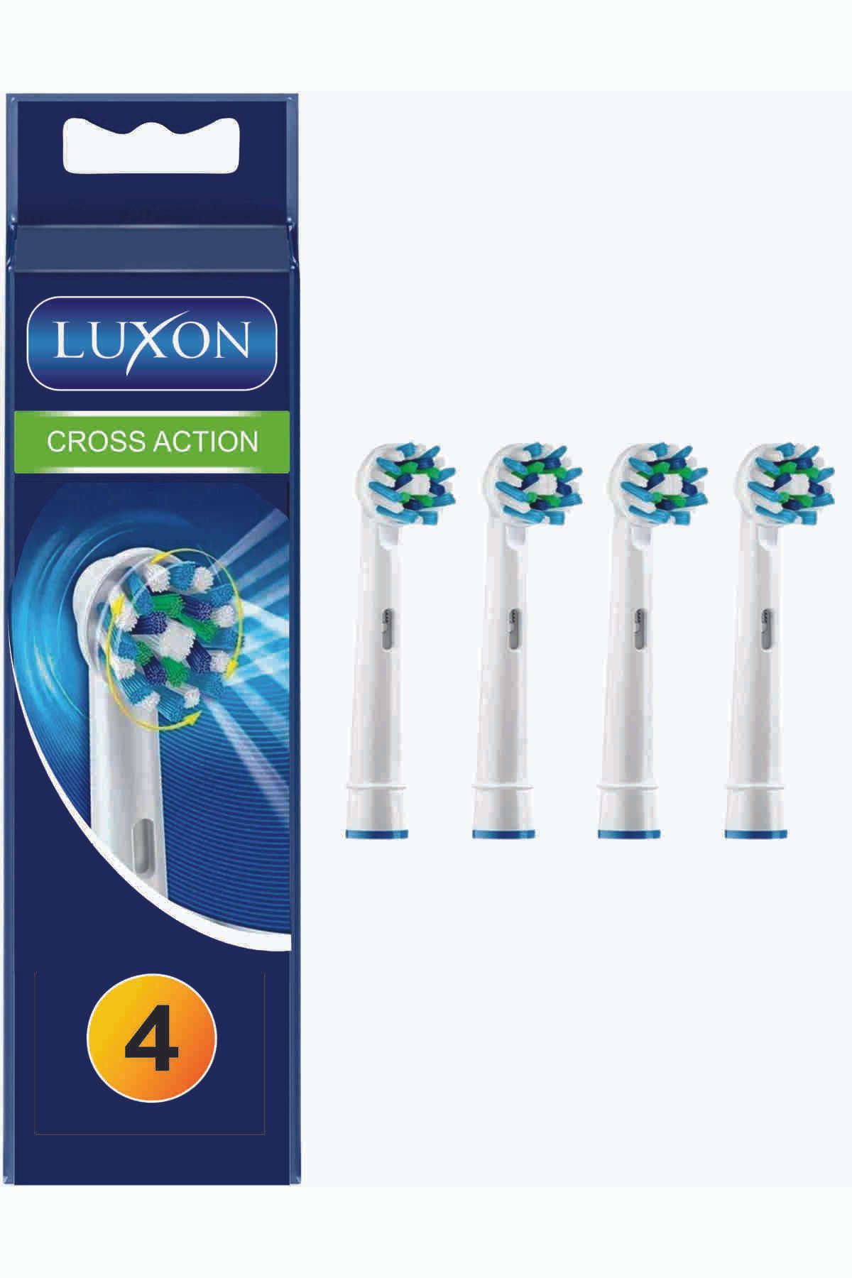 LUXON Oral B Şarjlı Ve Pilli Diş Fırçaları İle Uyumlu Ekstra Yumuşak 4 Adet Yedek Başlık