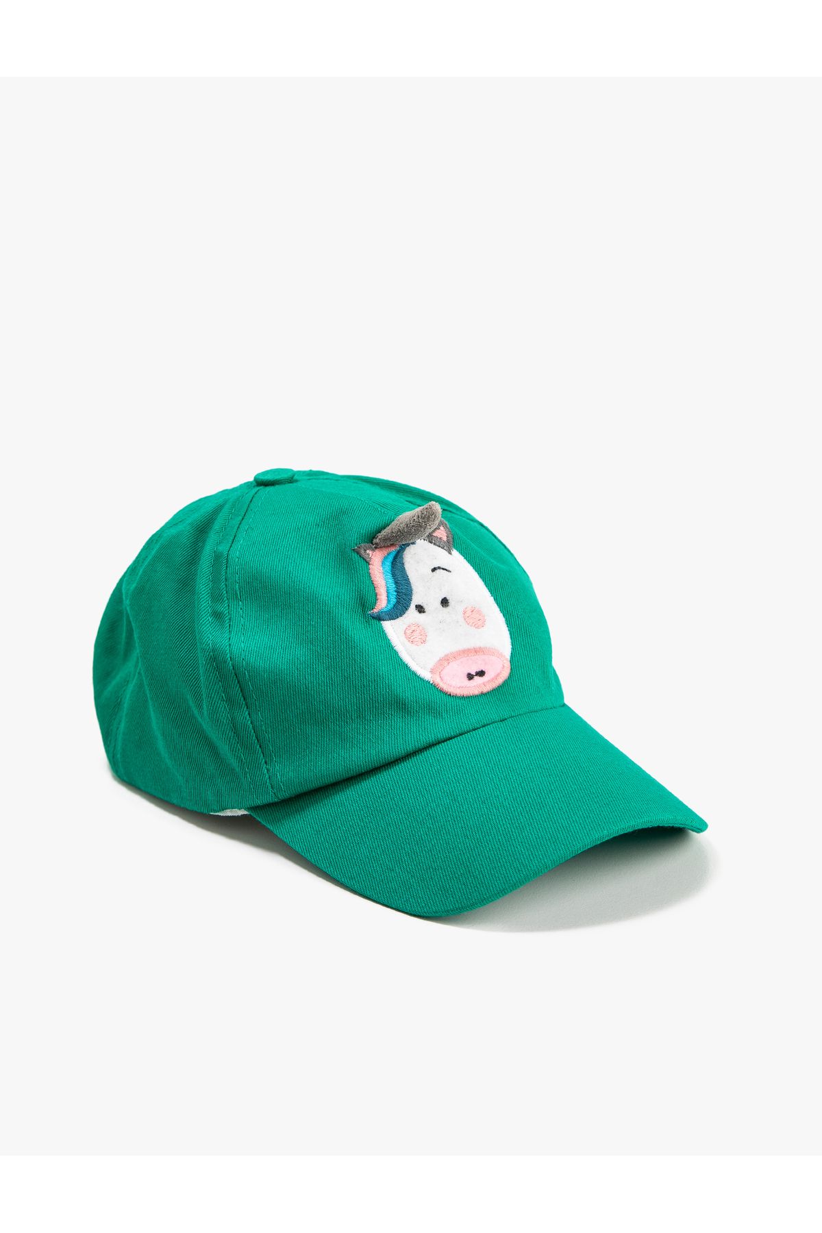 Koton Yeşil Kız Bebek Aplike Detaylı Şapka