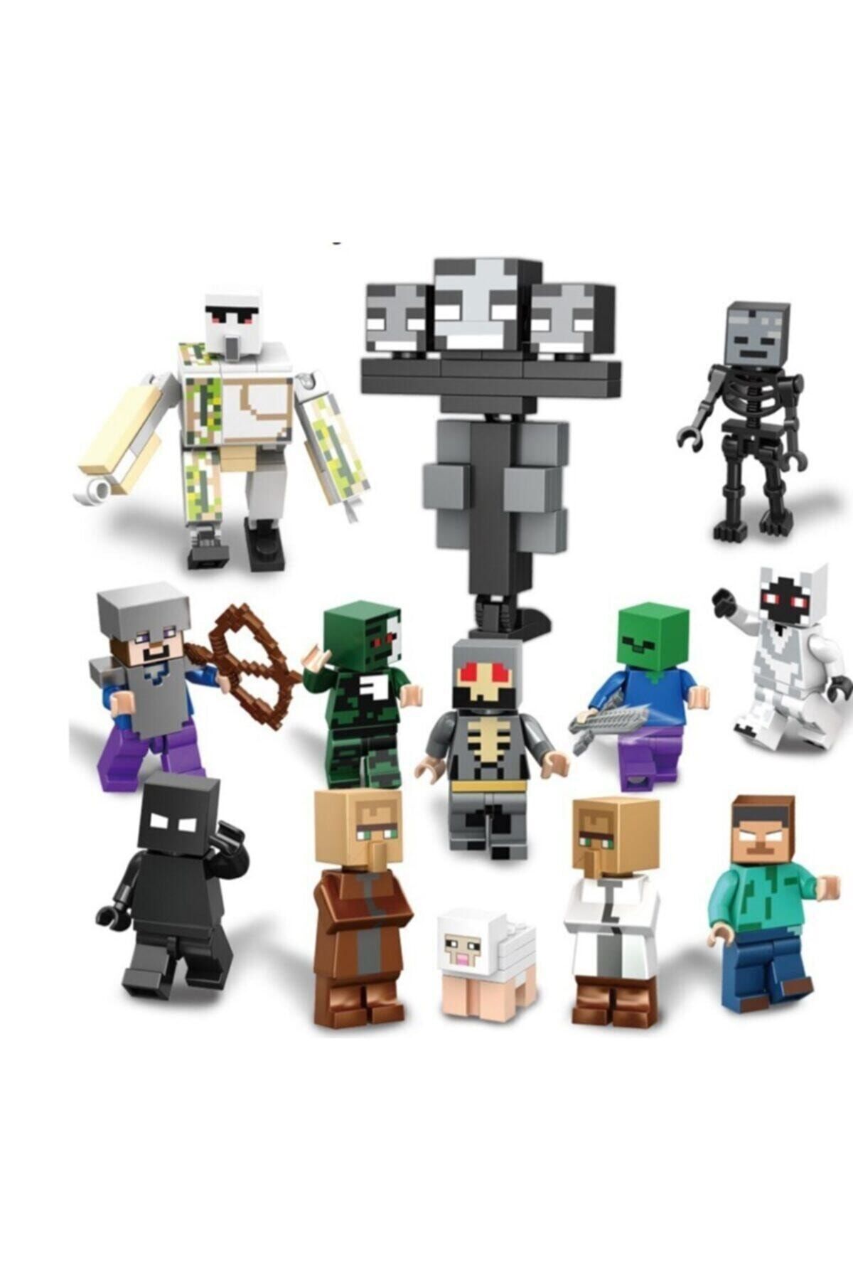 Genel Markalar Minecraft New Amozon 13 Lü Mini Figür Set