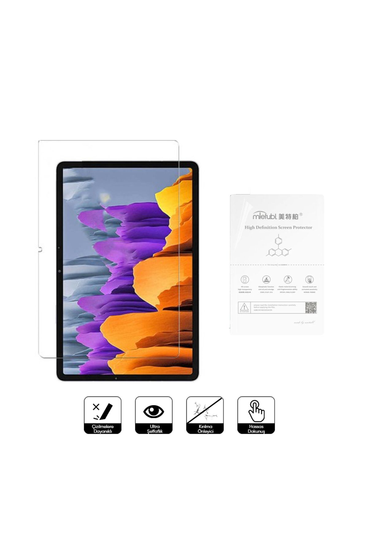 Elektrofoni Sony Xperia Z4 Tablet Esnek Nano Kırılmaz Cam Ekran Koruyucu Film 8684609245899