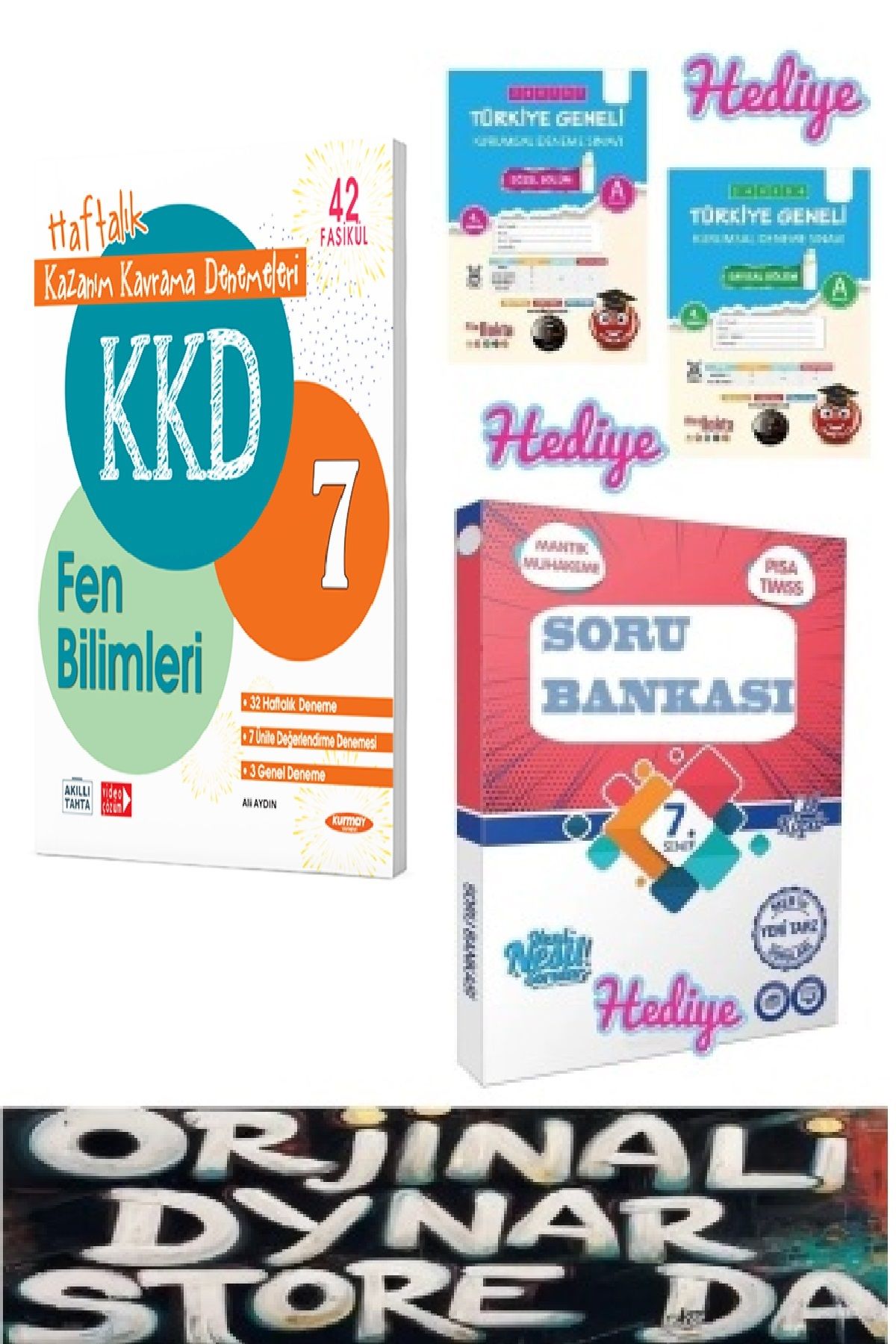 Fenomen Yayıncılık KKD 7.SINIF FEN BILIMLERI (42 FÖY) ve (ilave soru bankası + nartest deneme hediye)