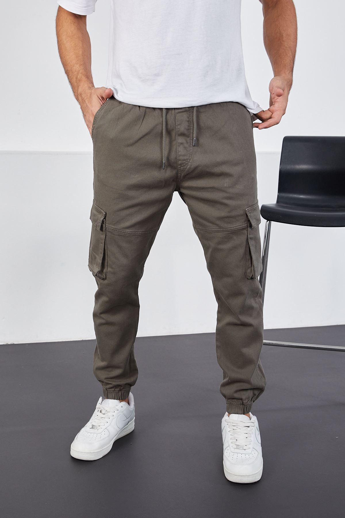 LTC Jeans Erkek Mint Paçası Lastikli Jogger Kargo Cep Pantolon