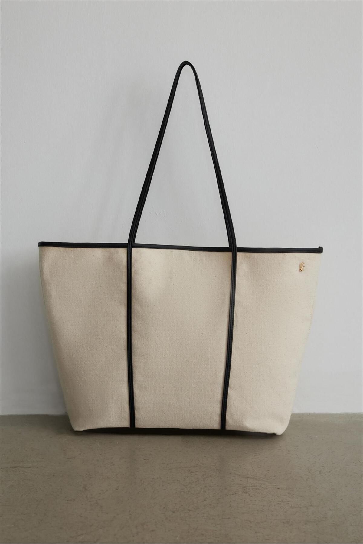 Suud Collection Krem Archi Maxi Bag