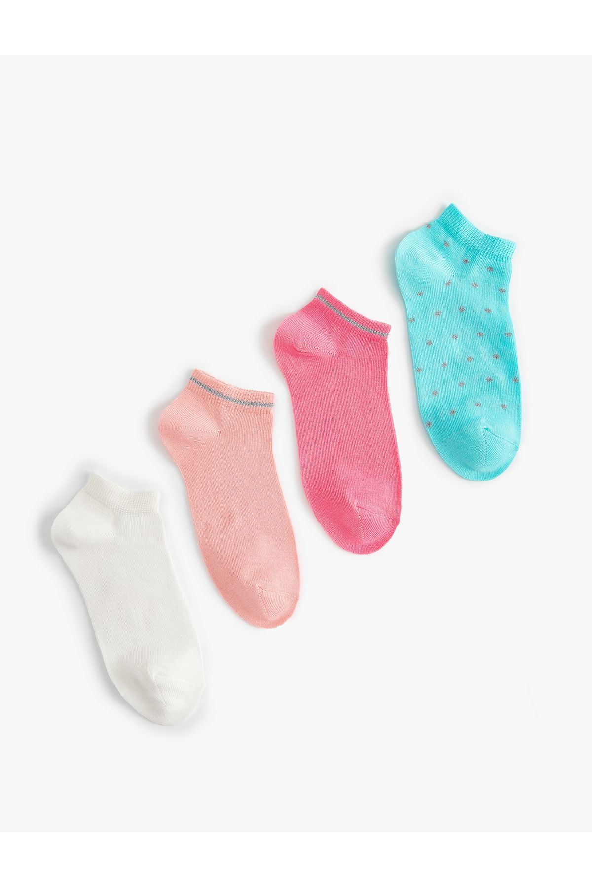 Koton 4'lü Patik Çorap Seti Çok Renkli