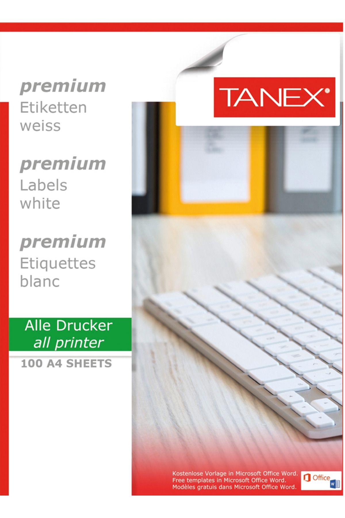 Tanex Laser Etiket Tw-2215 15 Mm 1 Paket