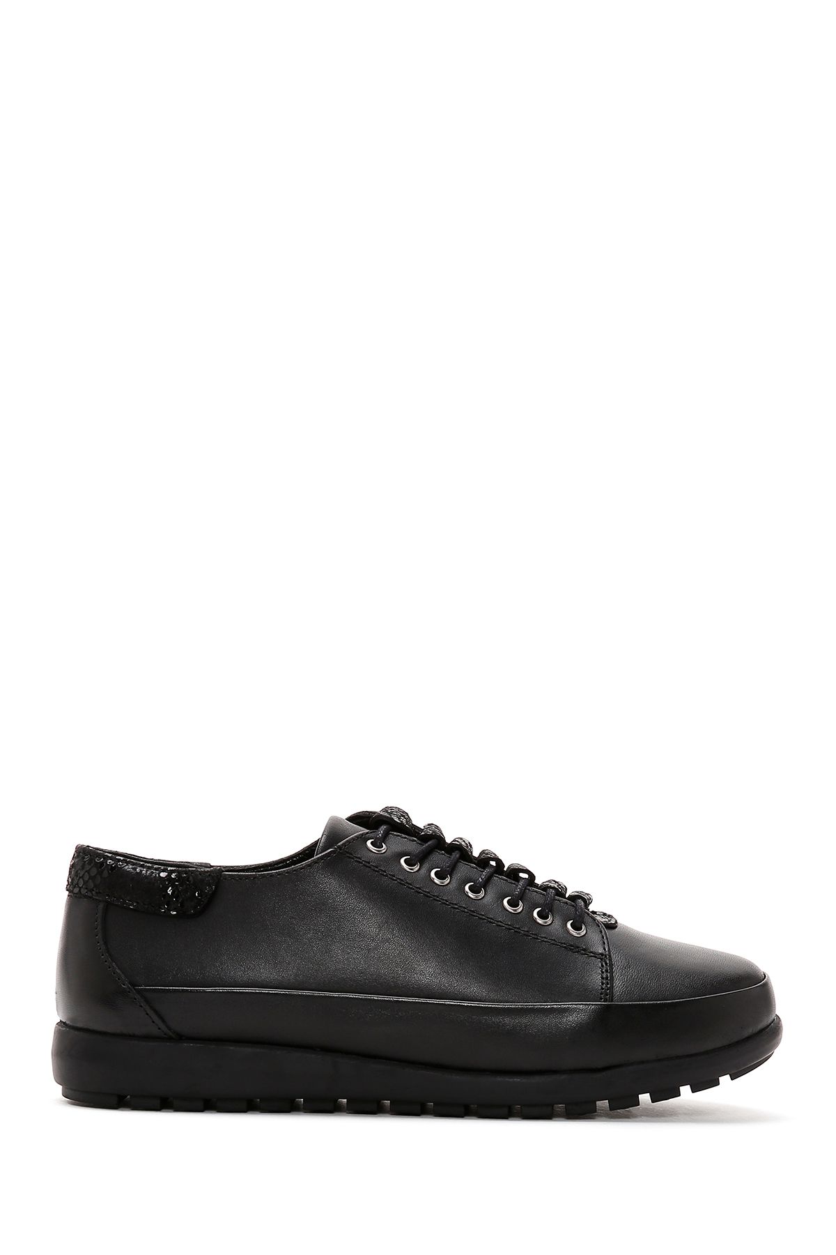 Derimod Kadın Siyah Deri Comfort Casual Ayakkabı