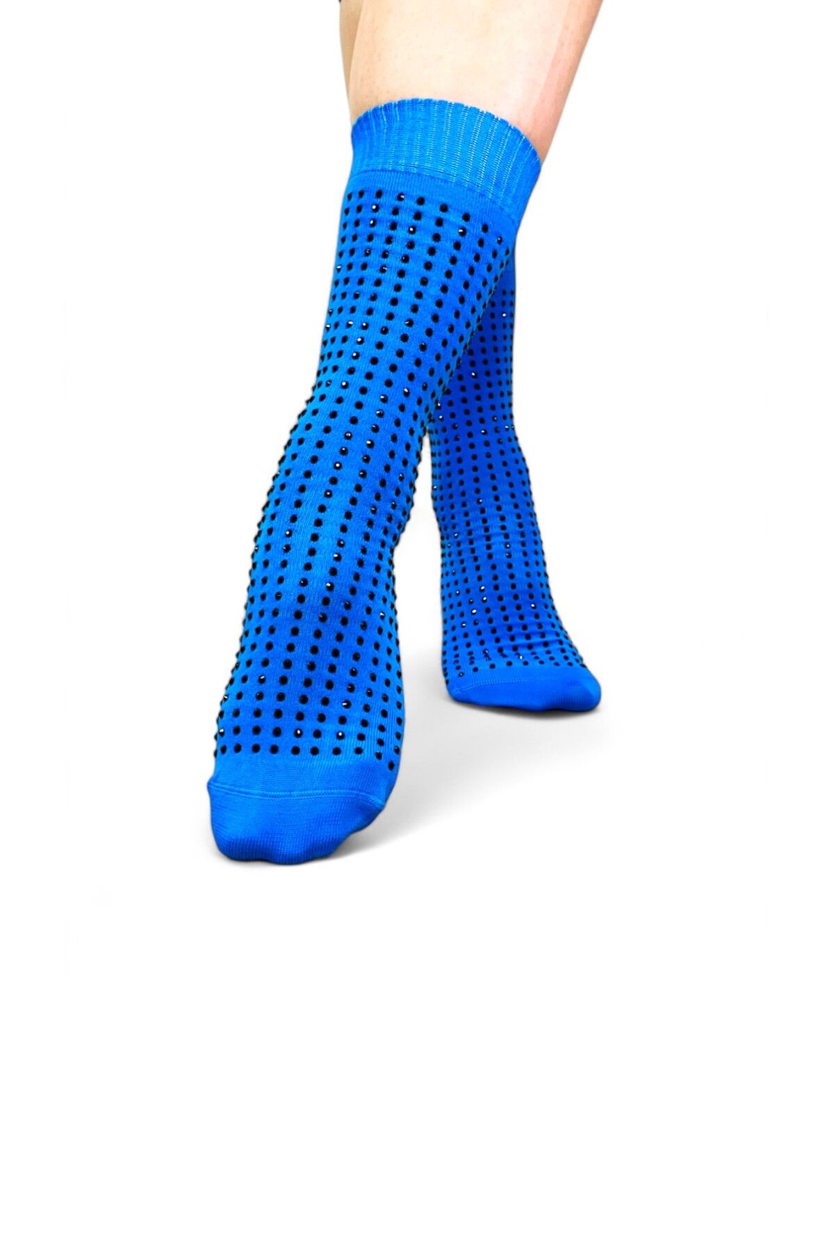Muse Of Socks Fully M'gems Mavi Kaydırmaz Pilates Ve Yoga Çorabı