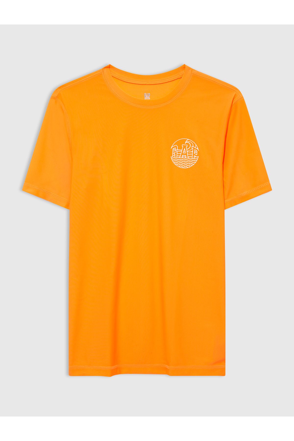 GAP Erkek Çocuk Turuncu Grafik Baskılı Mayo T-Shirt