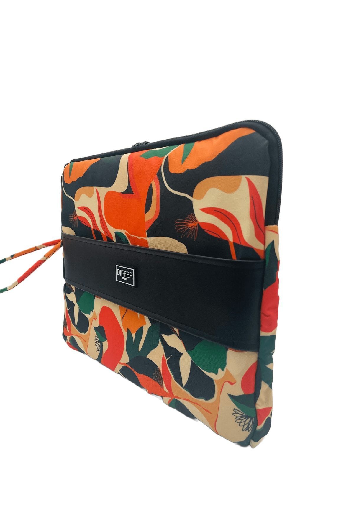 Differ Studio 15.6'' Inç Turuncu Yaprak Desenli Laptop/macbook/notebook/evrak Kılıfı/çantası
