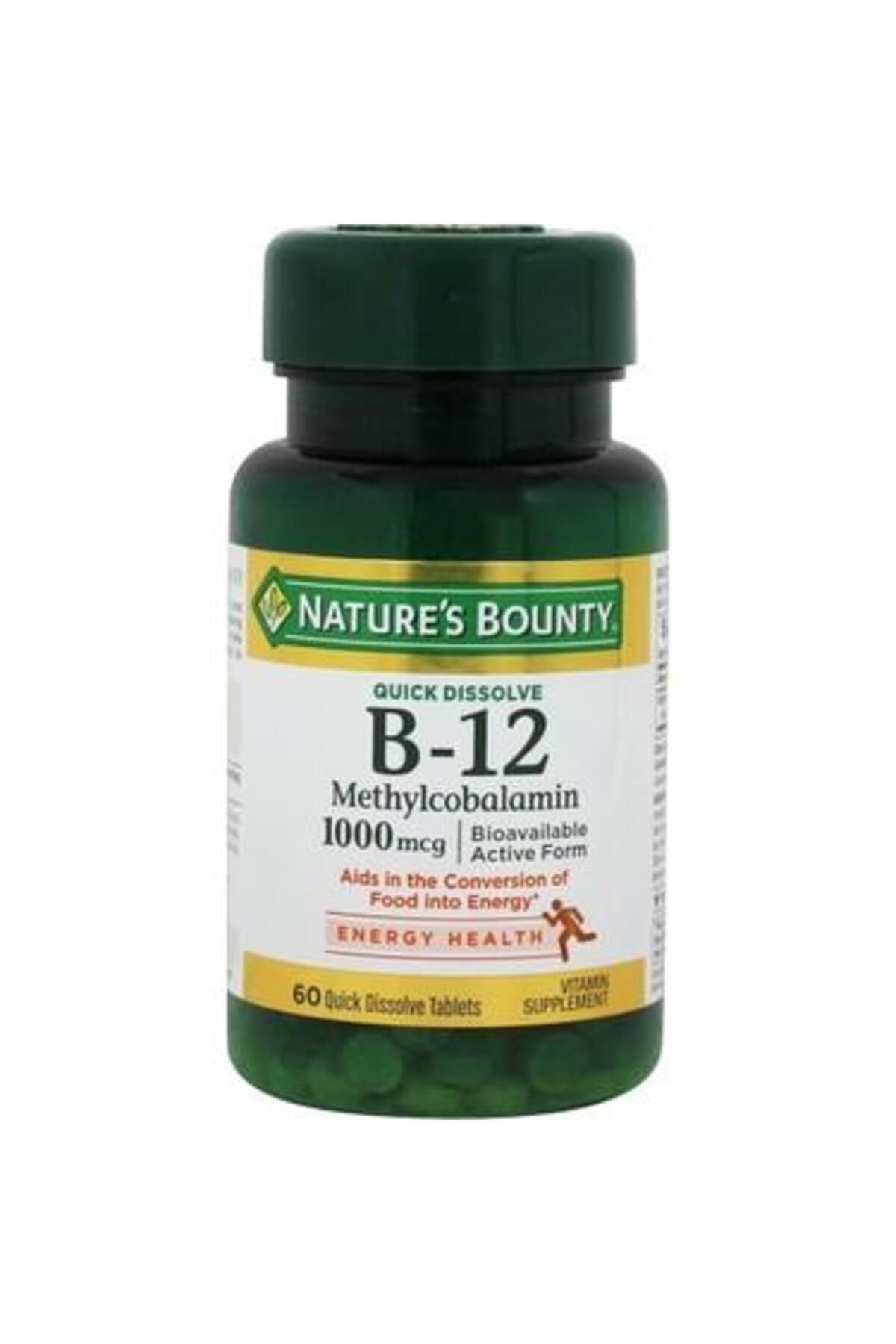Natures Bounty B-12 1000 Mcg 60 Dilaltı Tableti