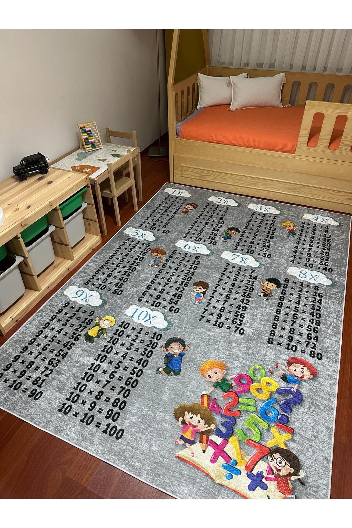 ALLGELSİN Yıkanabilir Kaymaz Taban Çocuk odası Halısı Üç Farklı Ölçü Seçeneği Bebek Odası Halıları Oyun Halısı