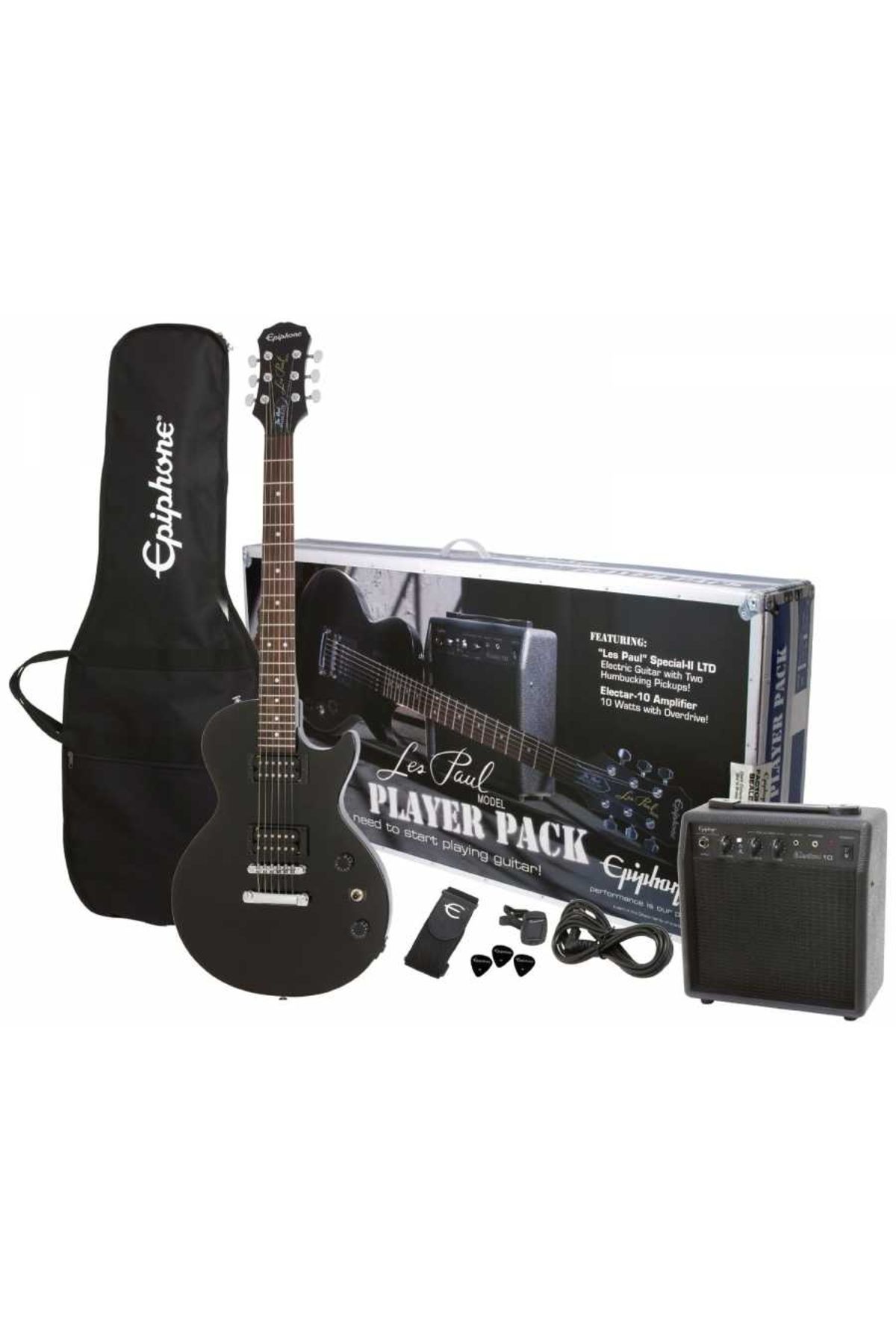 Epiphone Les Paul Player Pack Special Iı Elektro Gitar Seti (EBONY)