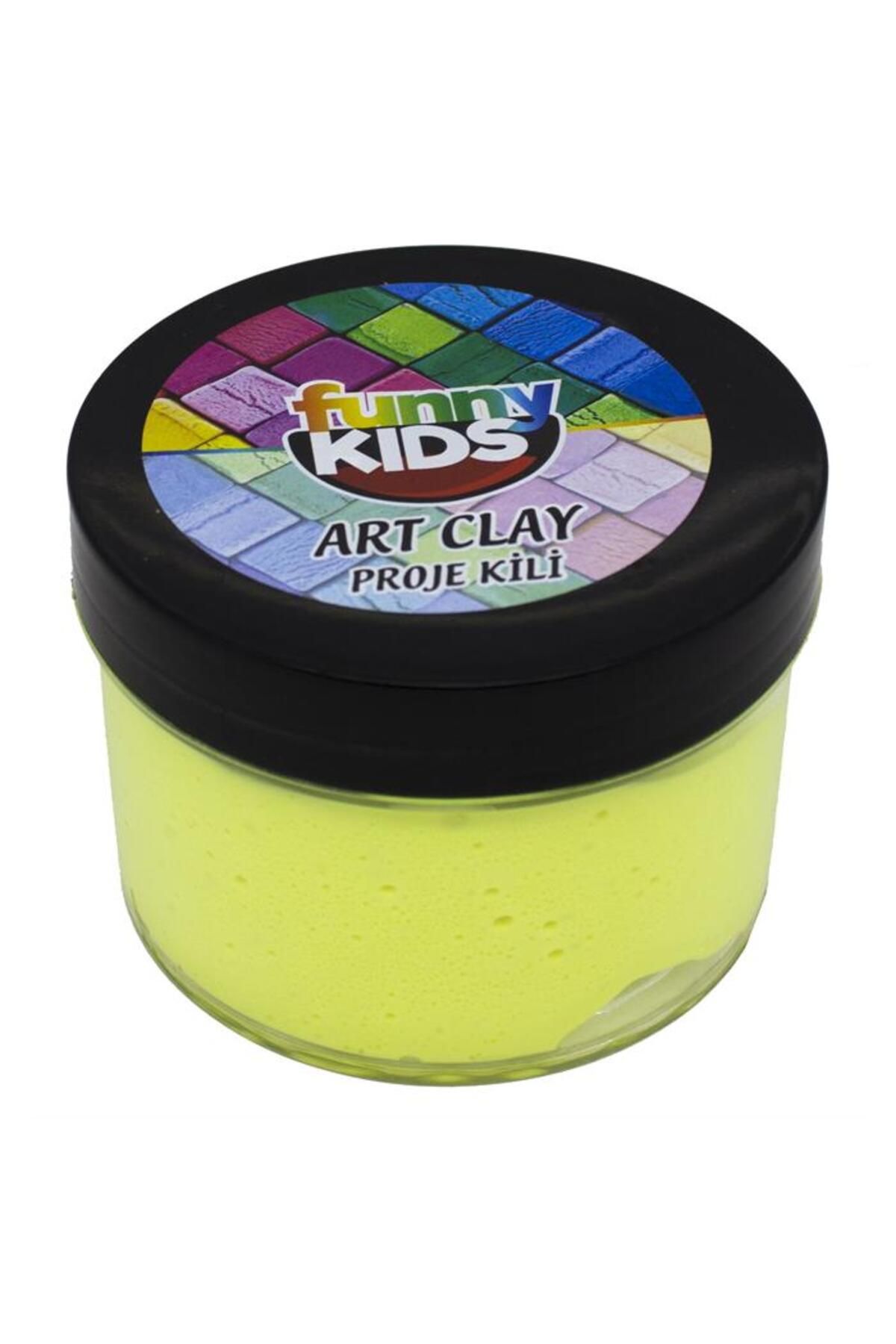 Rich Funny Kids Art Clay Proje Kili 40cc - 576 Neon Sarı