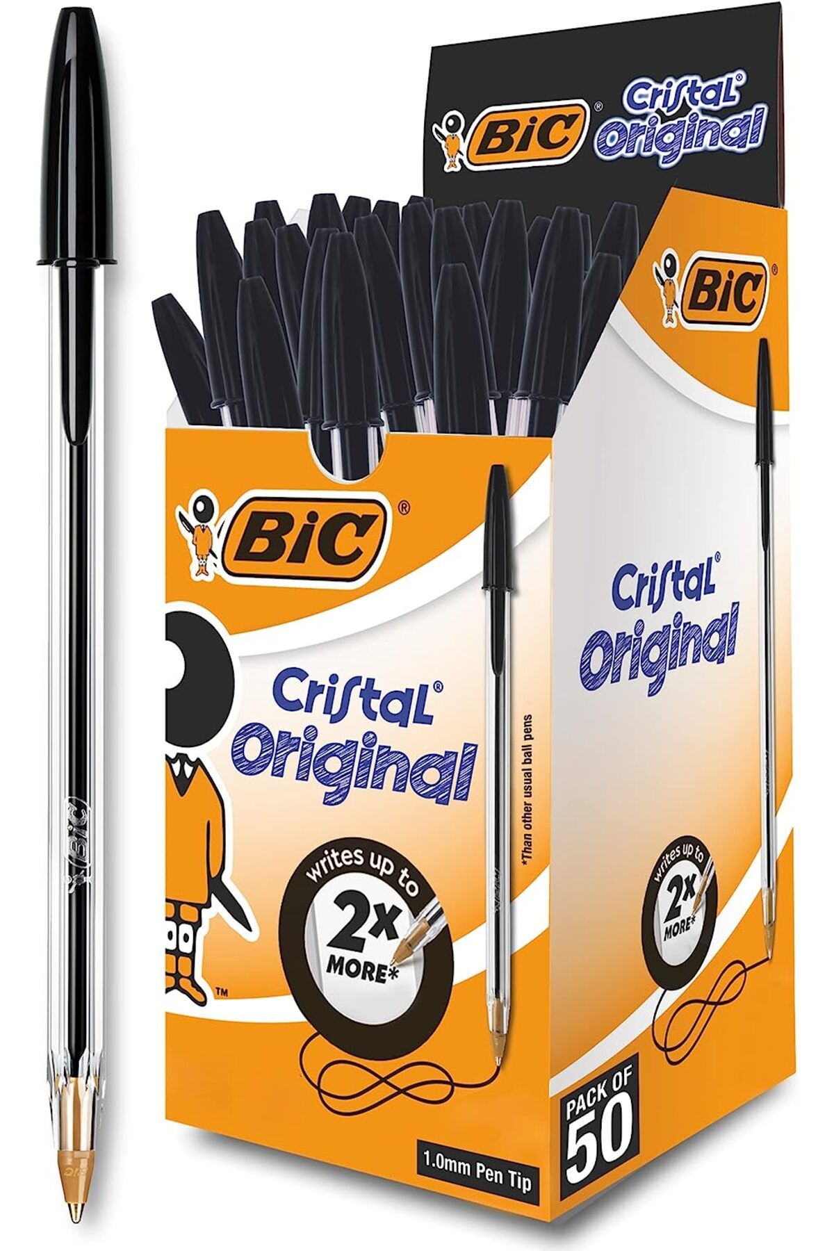 Bic Cristal Medium Tükenmez Kalem 50 Adet Siyah – 1.0mm