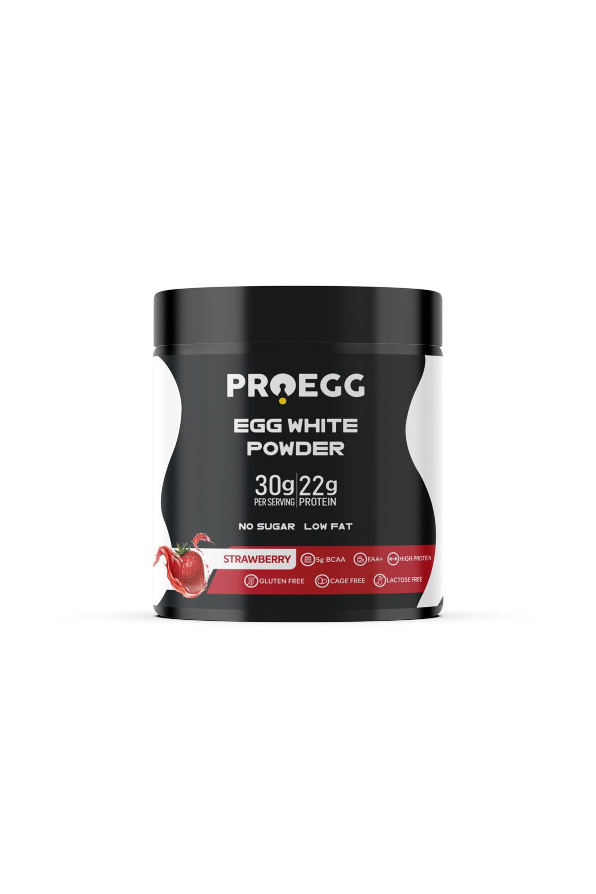 PROEGG Çilekli Egg White Protein Çilek Aromalı 600 gr Yumurta Akı Tozu Egg White Powder