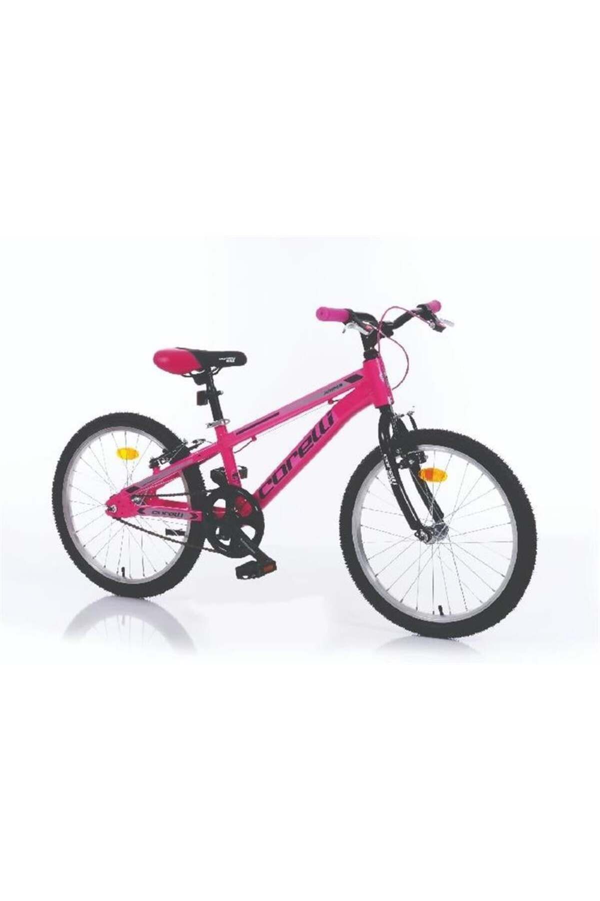 Corelli Jumper Kız Çocuk Bisikleti 36cm V 20 Jant Pembe Siyah Gri